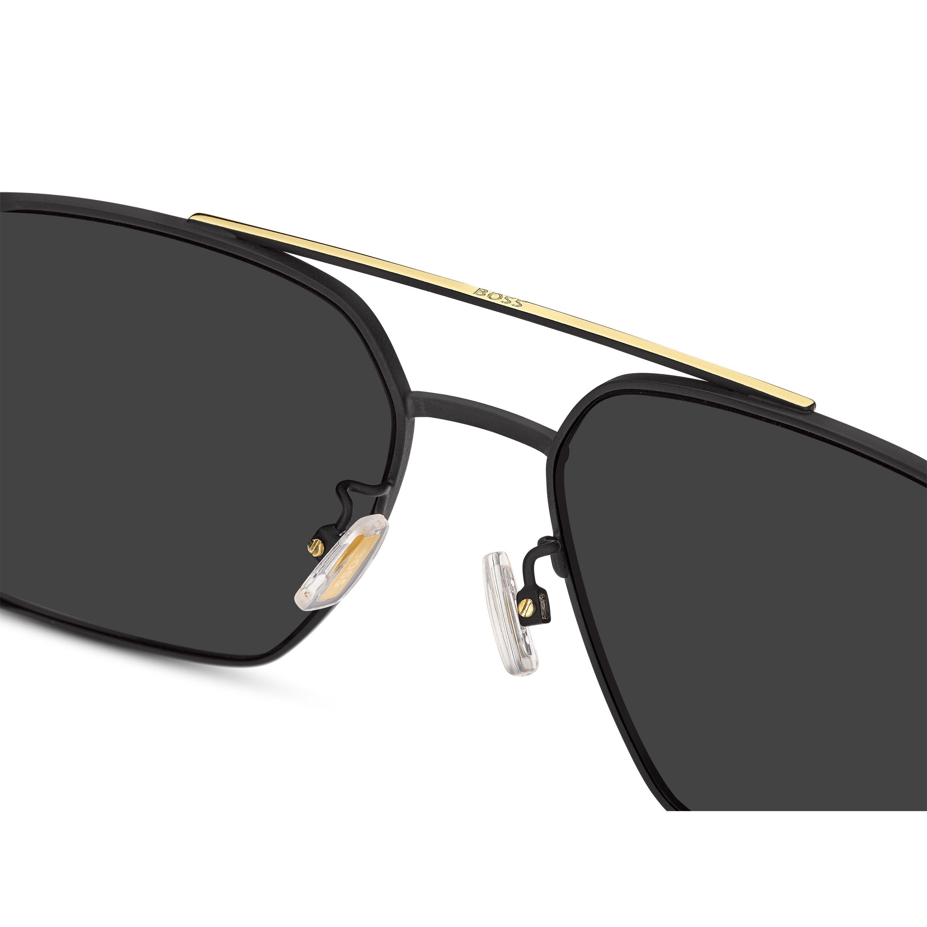 Black Gold - Boss - Men's Rectangle Sunglasses - 3