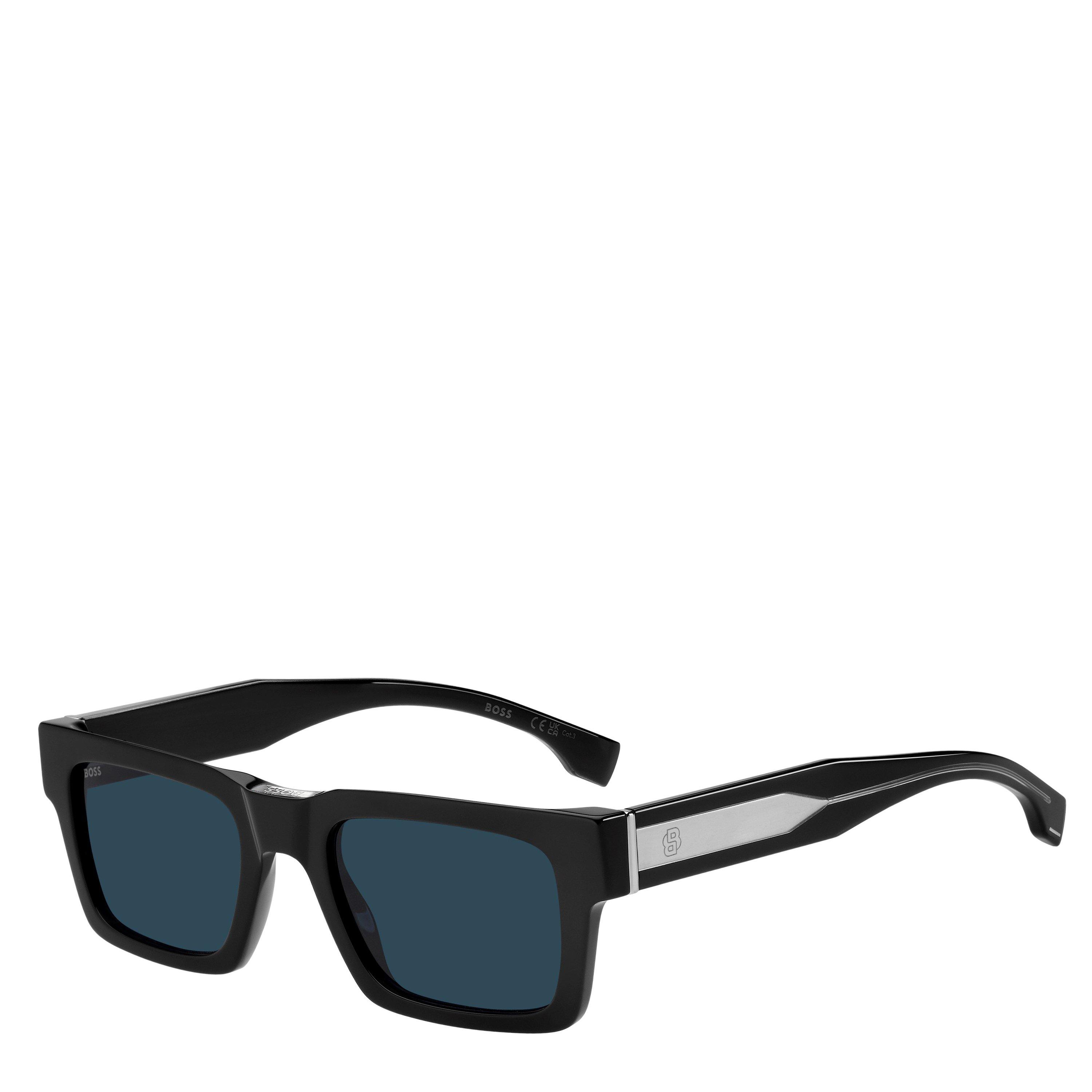 Boss Men's Rectangle Sunglasses - Black