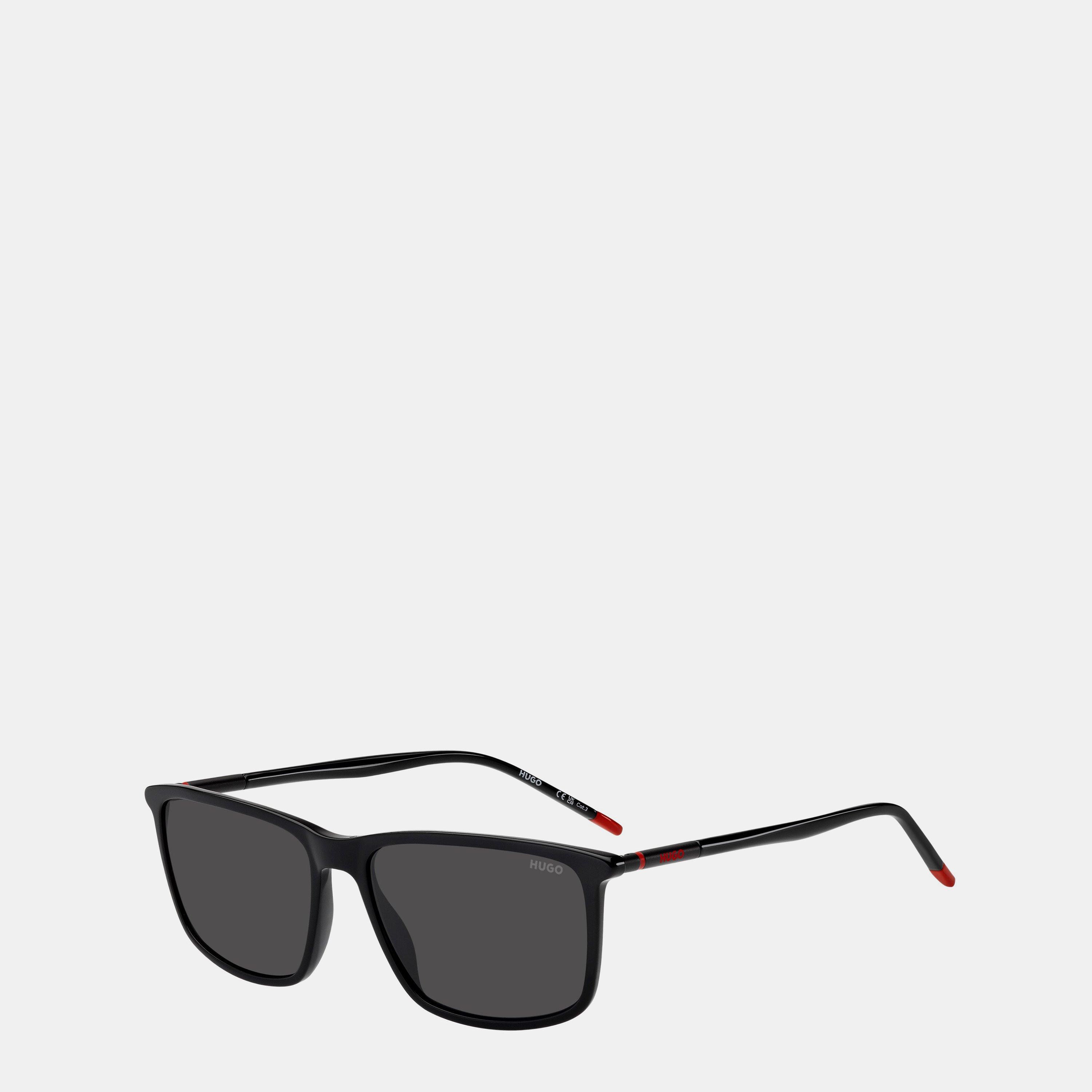Black - Hugo - Men's HugoSun Rectangle Sunglasses - 1