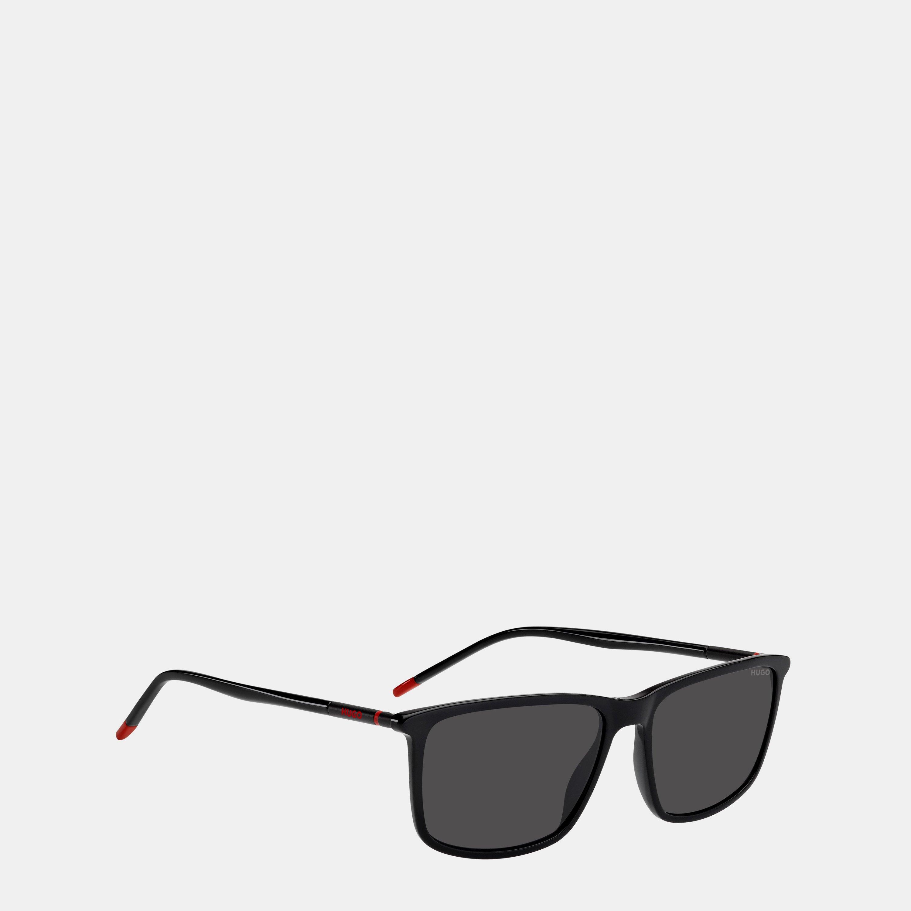 Black - Hugo - Men's HugoSun Rectangle Sunglasses - 2
