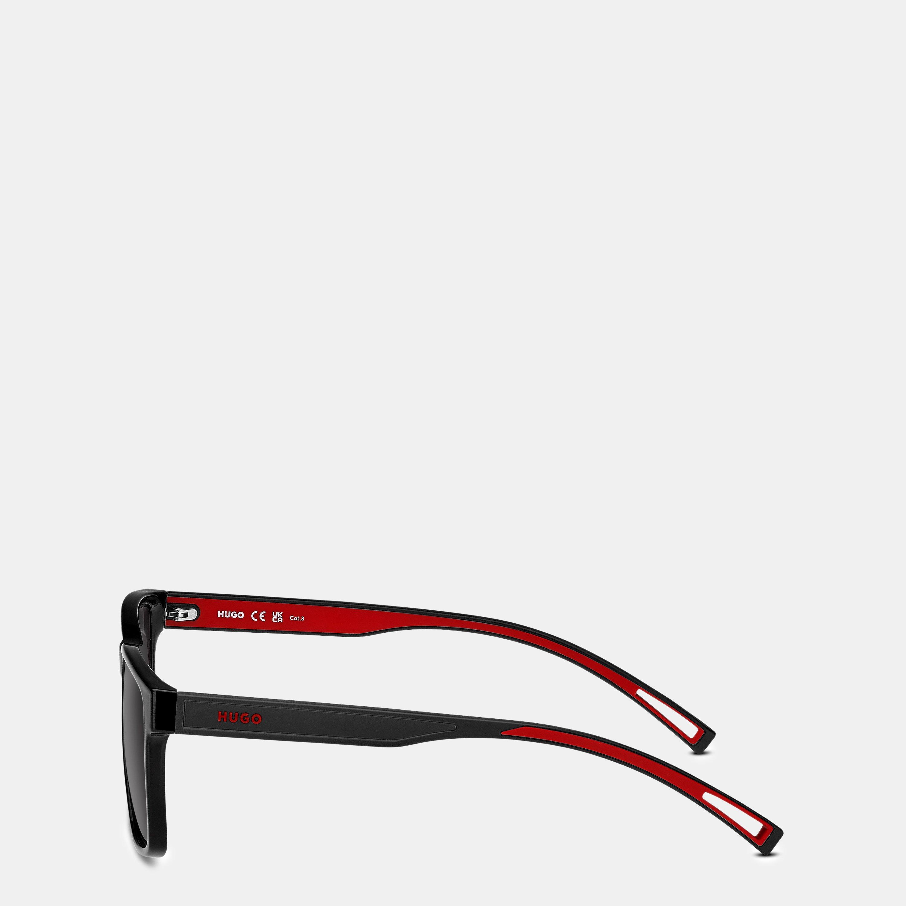 Black - Hugo - Men's HugoSun Rectangle Sunglasses - 3