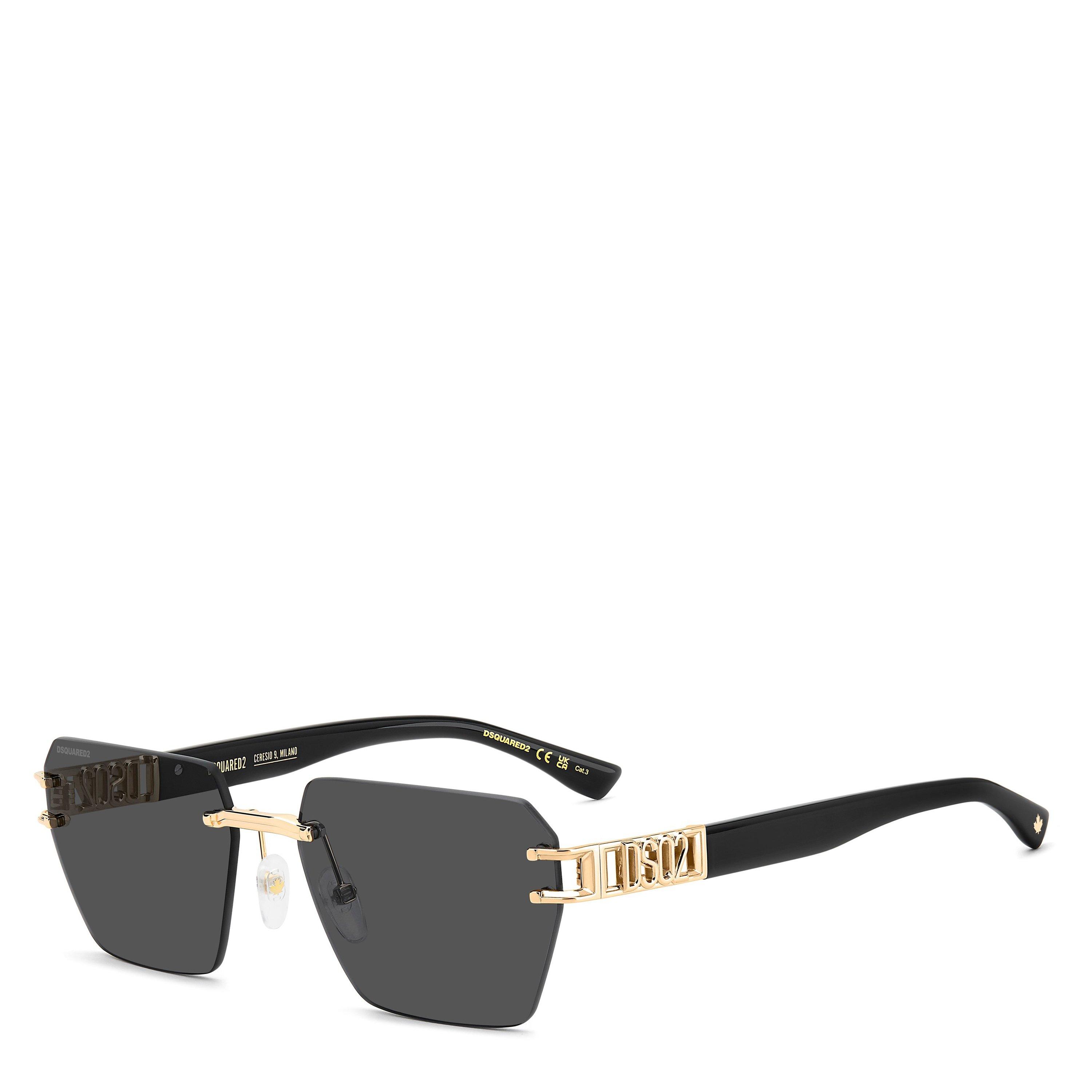 Dsquared2 Men's Rectangle Uv Protection Sunglasses - Black