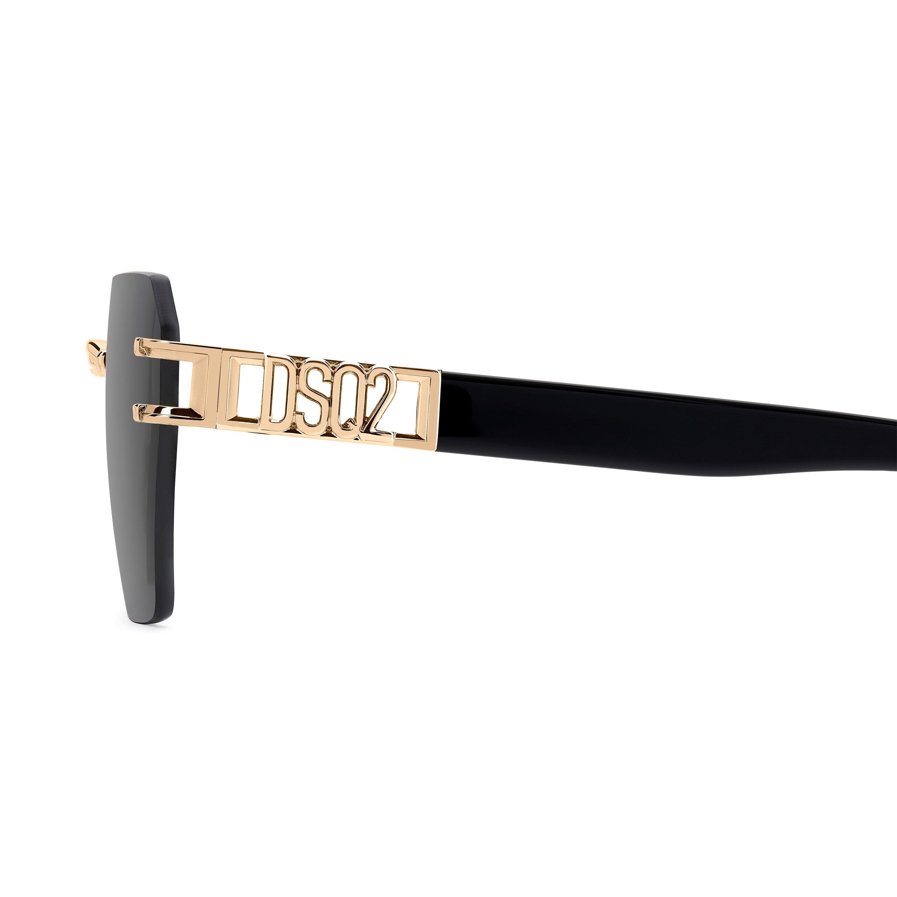 Black - DSquared2 - Men's Rectangle UV Protection Sunglasses - 3