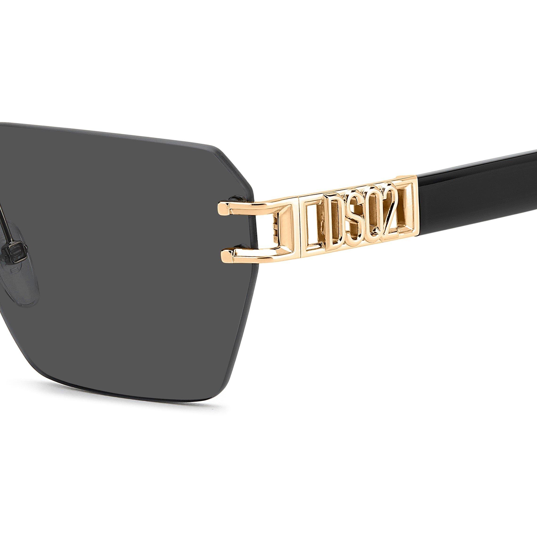 Black - DSquared2 - Men's Rectangle UV Protection Sunglasses - 5