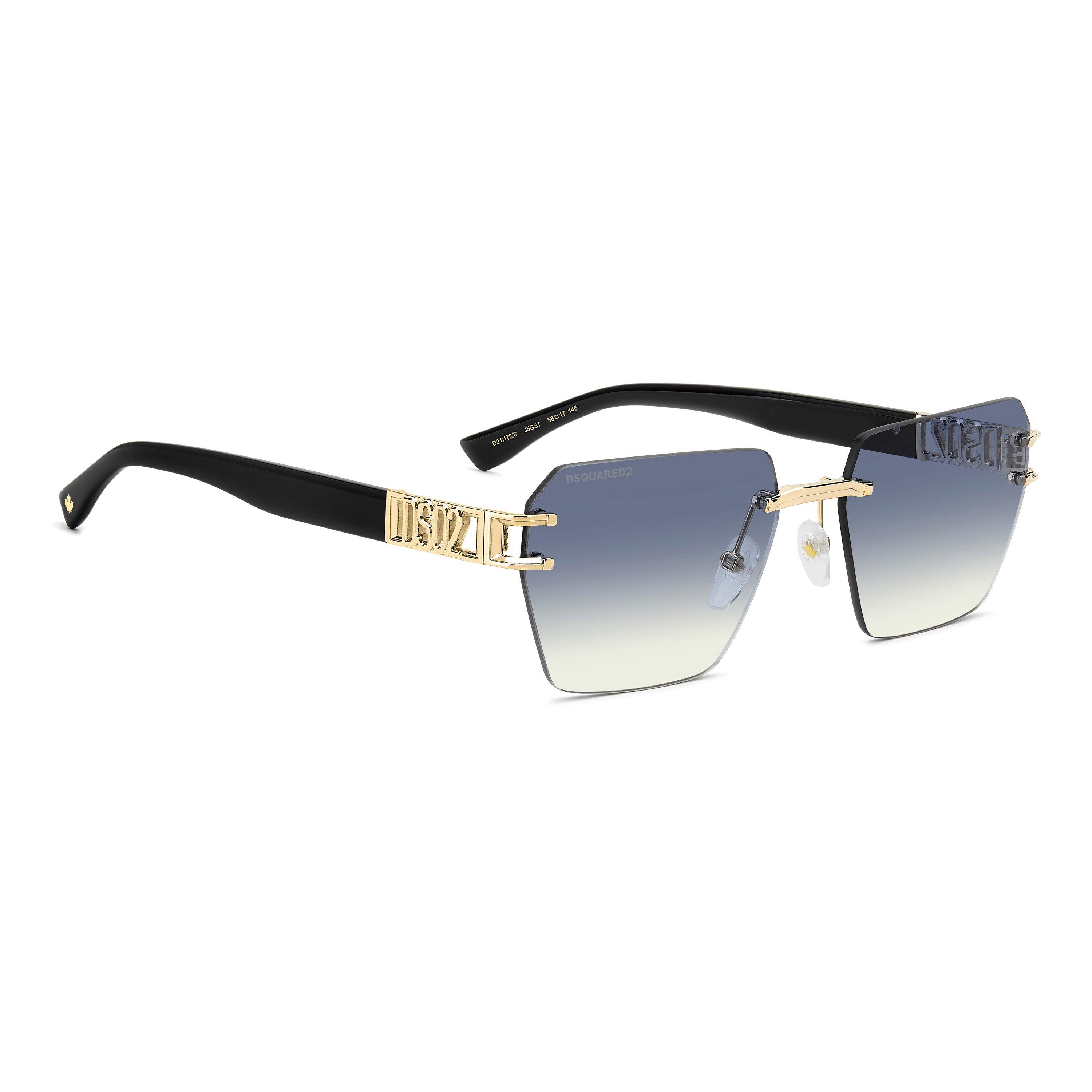 Gold - DSquared2 - Men's Rectangle UV Protection Sunglasses - 2