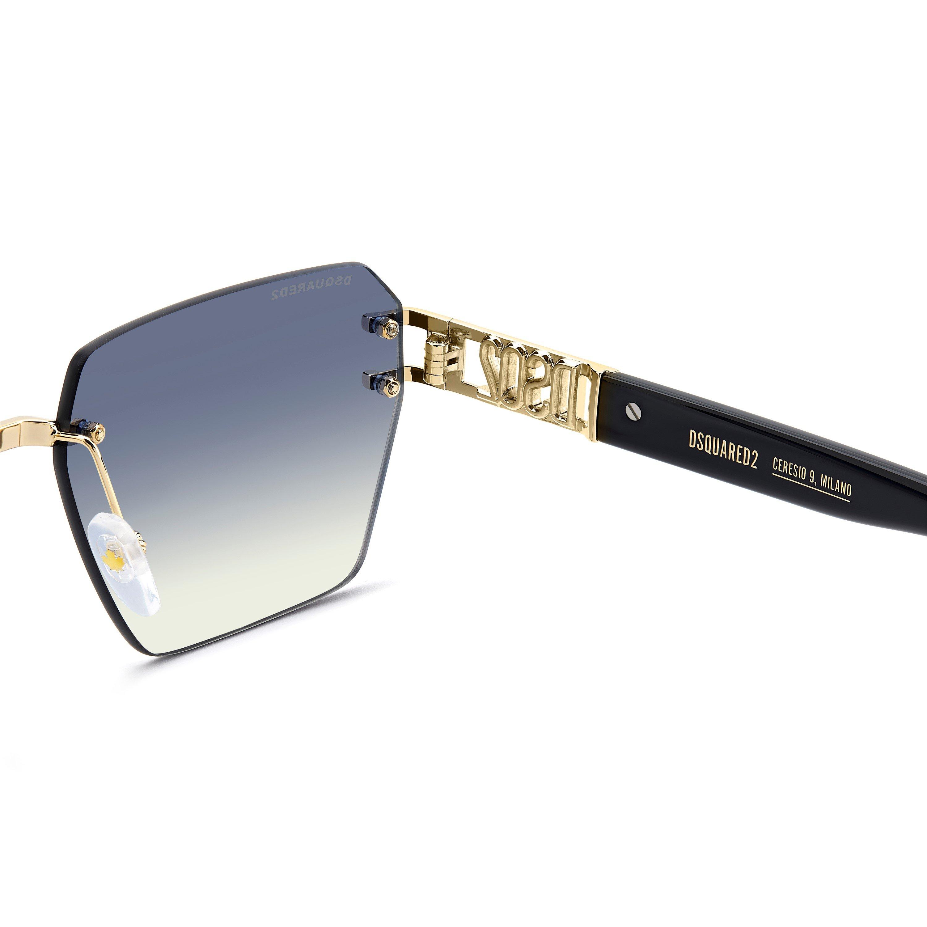 Gold - DSquared2 - Men's Rectangle UV Protection Sunglasses - 5