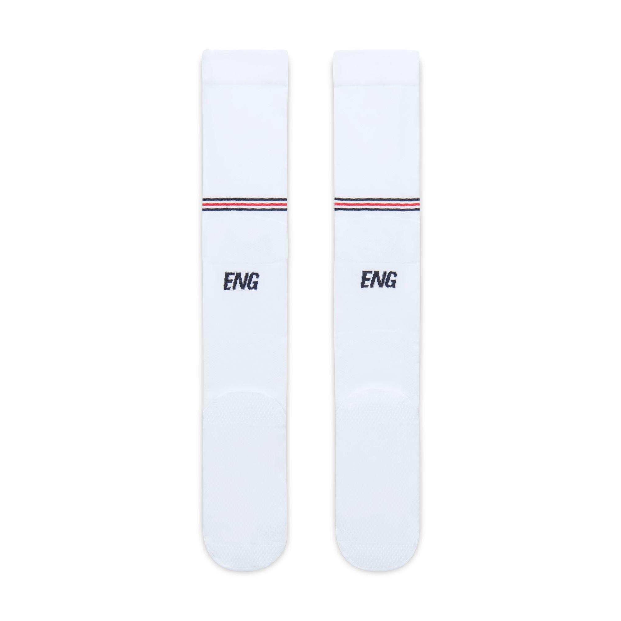 Wit/Marineblauw - Nike - Men's England Knee High Football Socks - 4