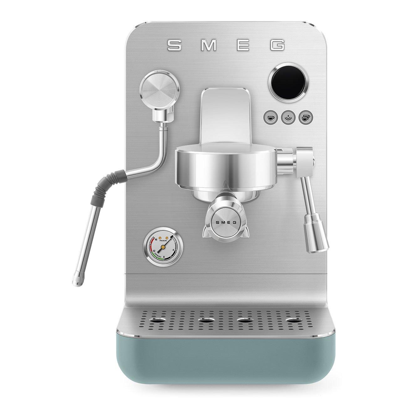 Smeg  Mini Pro Espresso Coffee Machine In Emerald Green - Medium