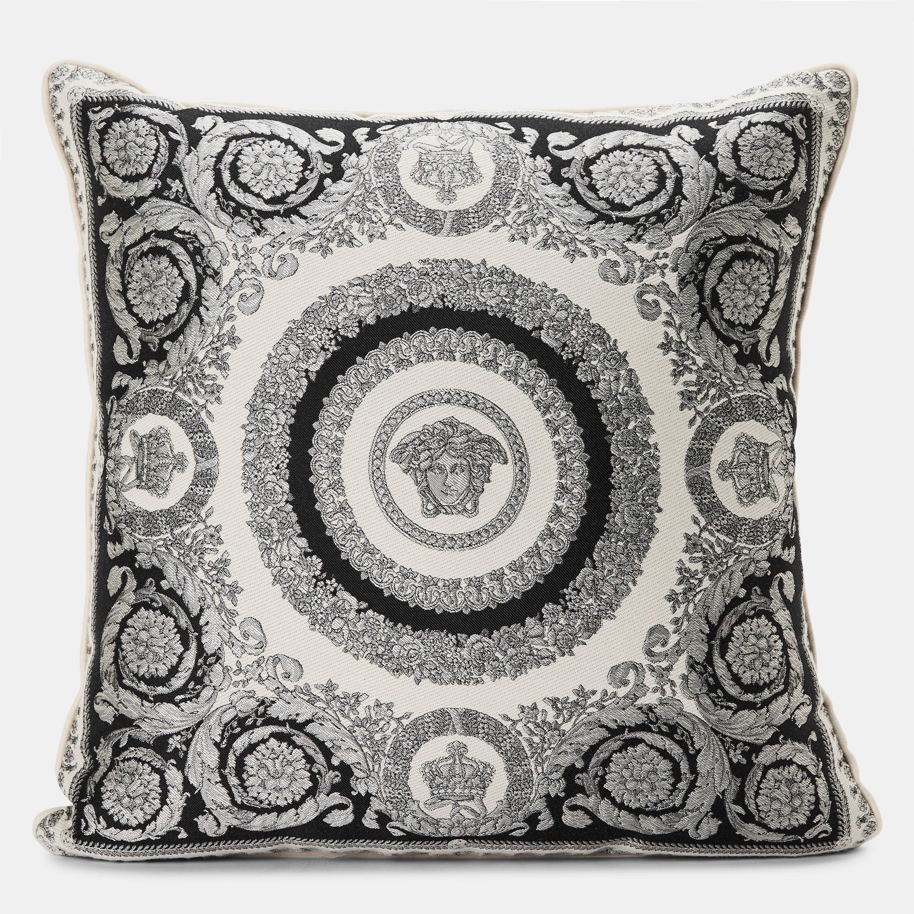 Versace Home  Crete De Fleur Sofa Cushion - Anthracite