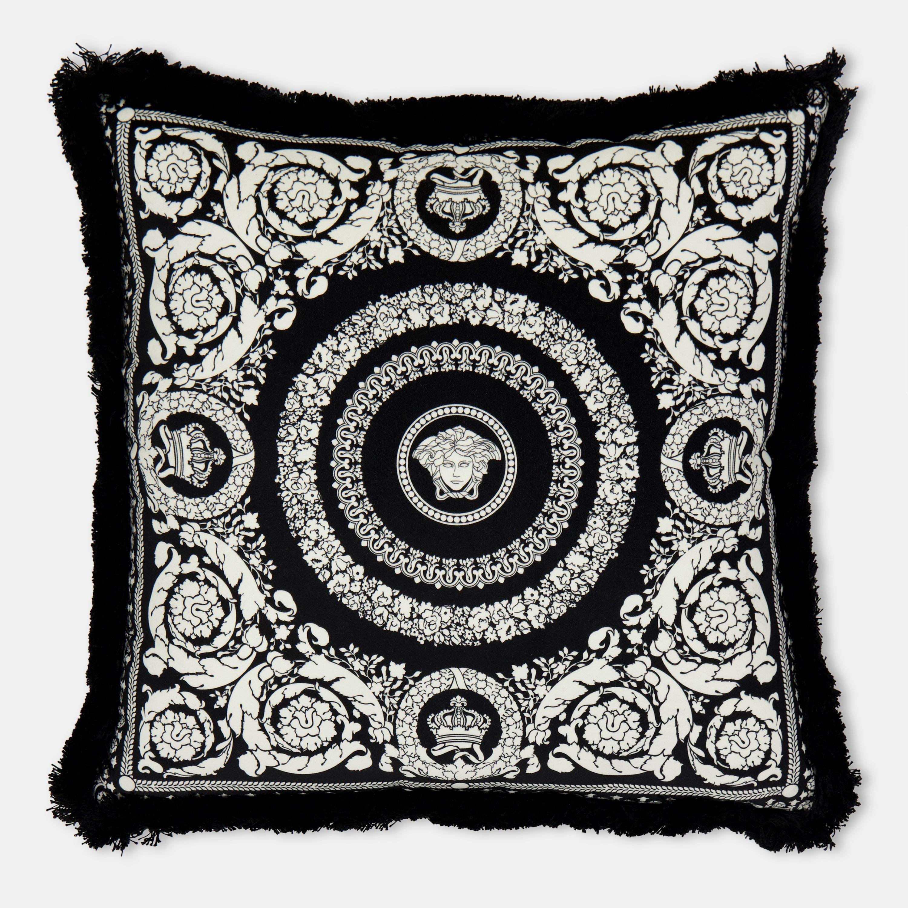 Black & White - Versace Home - Crete De Fleur Sofa Cushions - 2