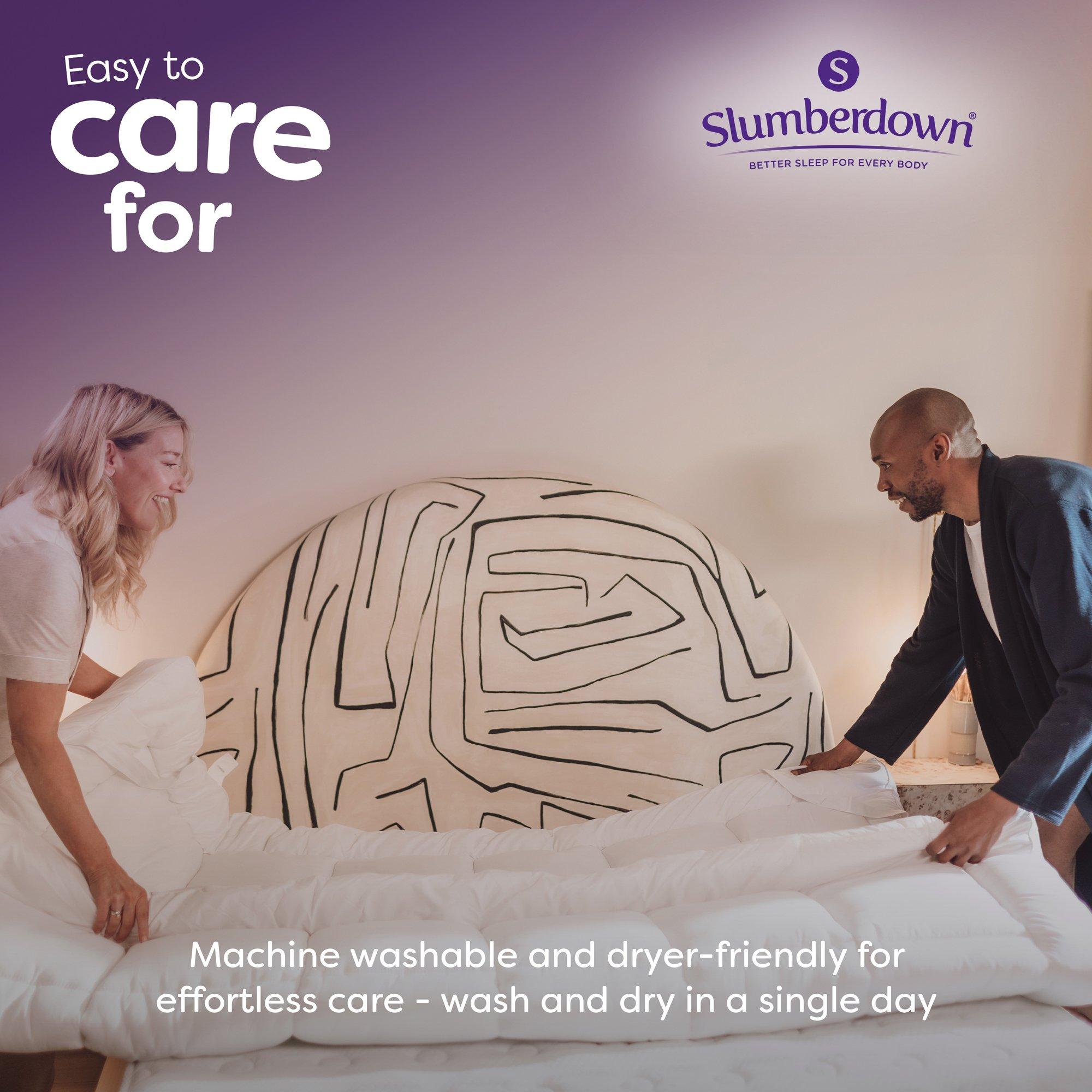 White - Slumberdown - Deep 5cm Mattress Topper - 6