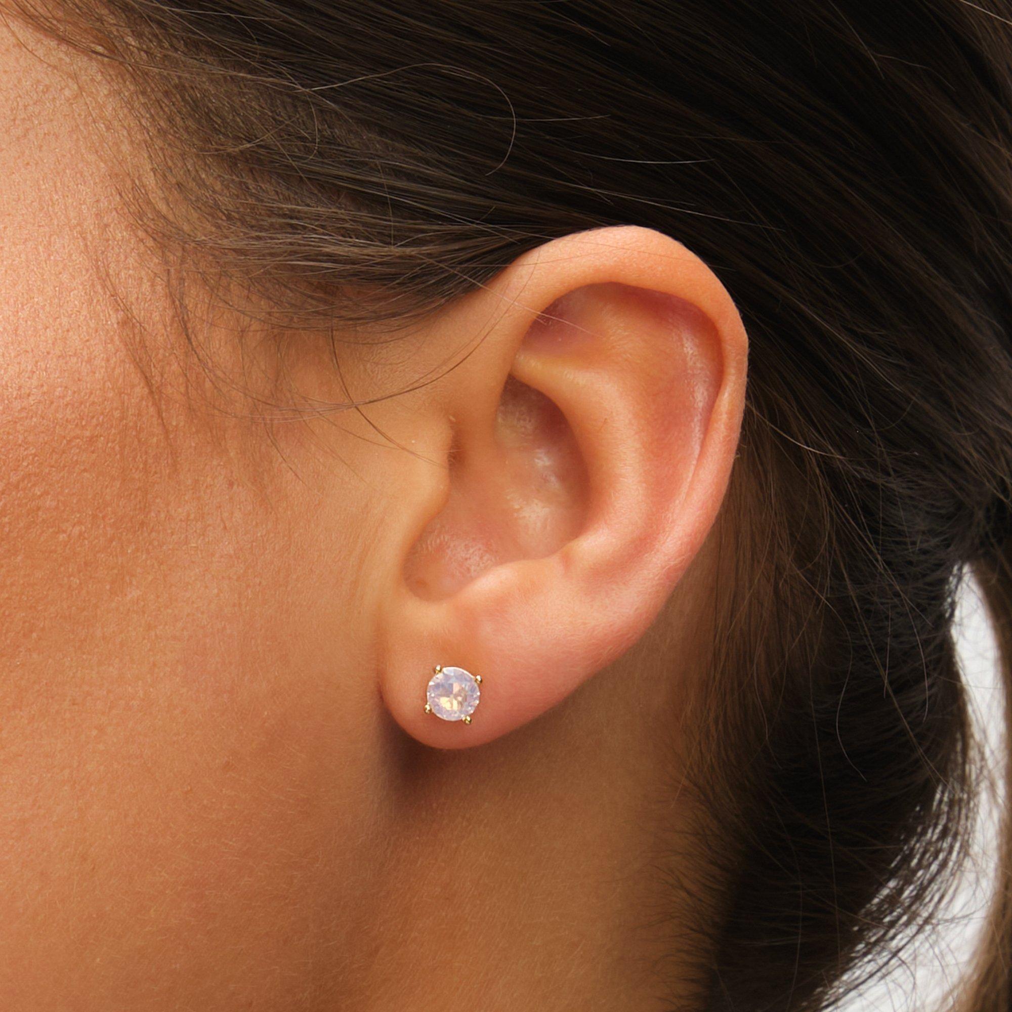 Gold - Inicio - 14K Gold Plated Opal Stone Pendant Set - Gift Box - 4