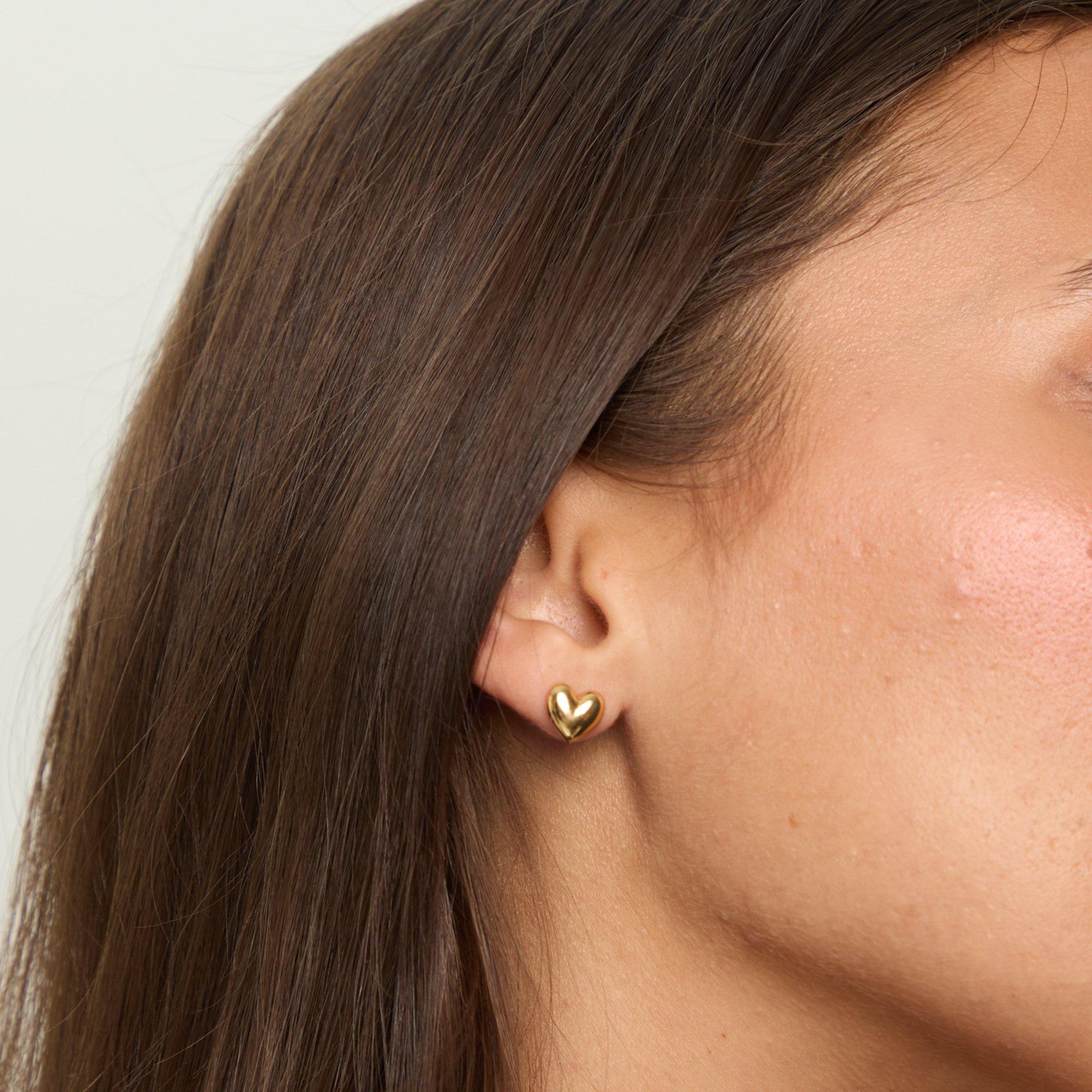 Gold - Jon Richard - 18K Gold Plated Heart Earrings - Gift Cracker - 4