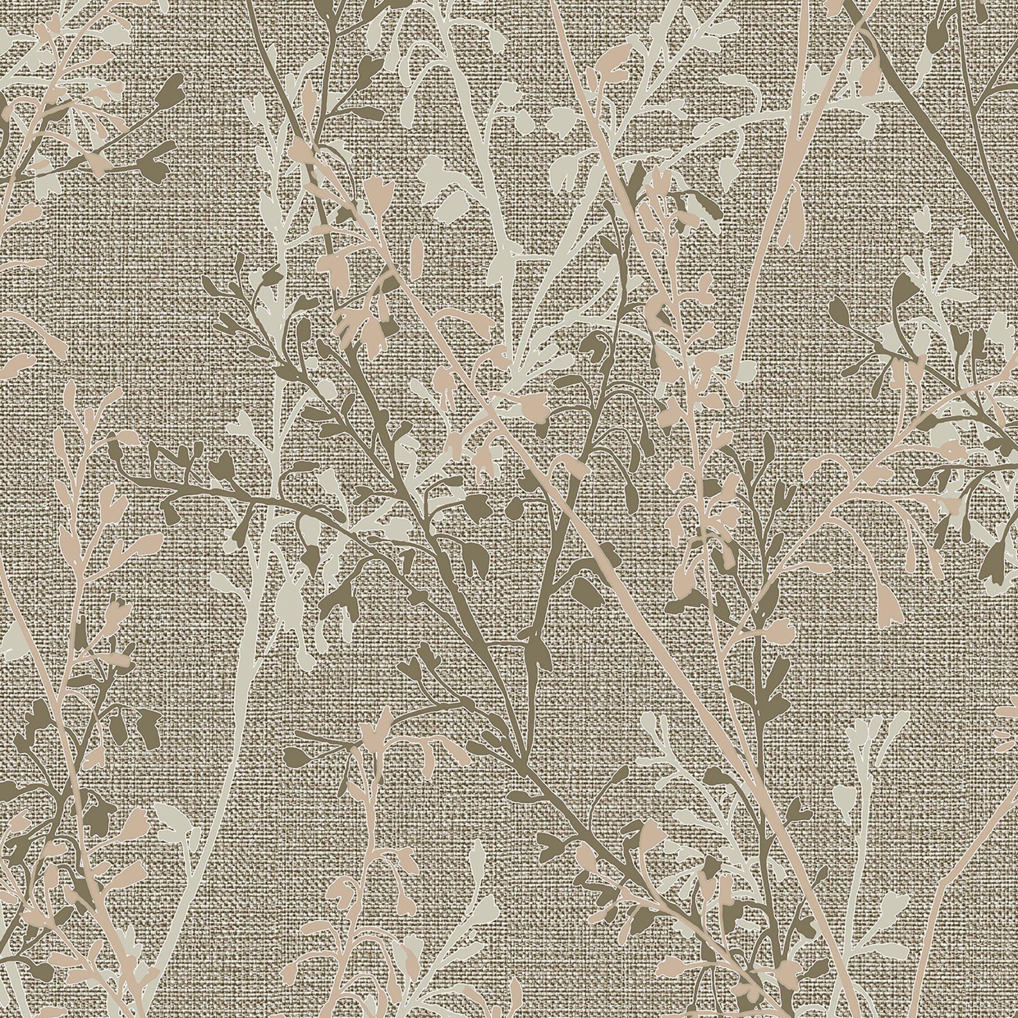 Beige - Boutique - Boutique Breeze Sprig Floral Natural Wallpaper - 2