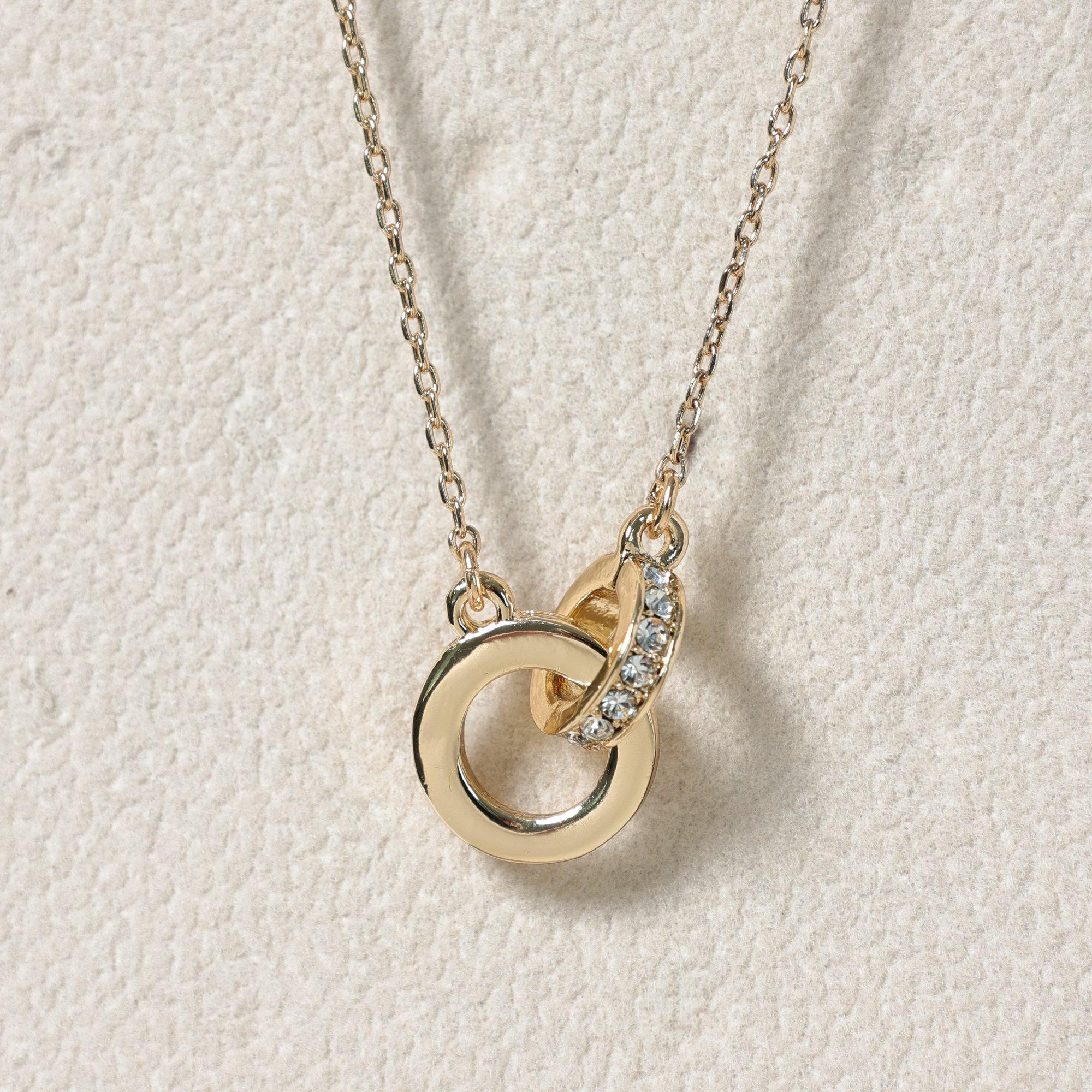 Gold - Jon Richard - Gold Plated Crystal Circle Link Set - Gift Box - 4