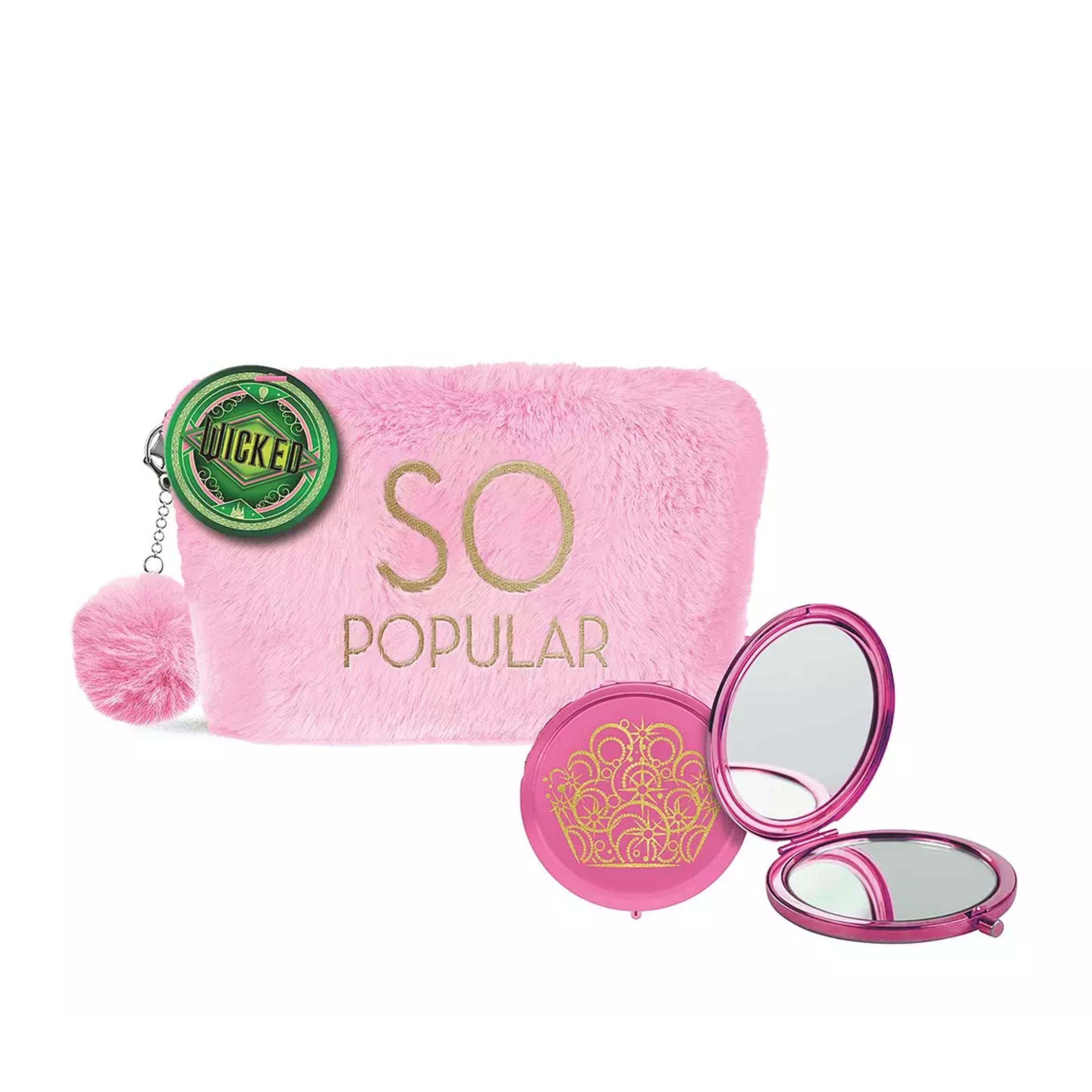Multi - Wicked - Glinda Plush Cosmetics Bag & Compact Mirror - 1