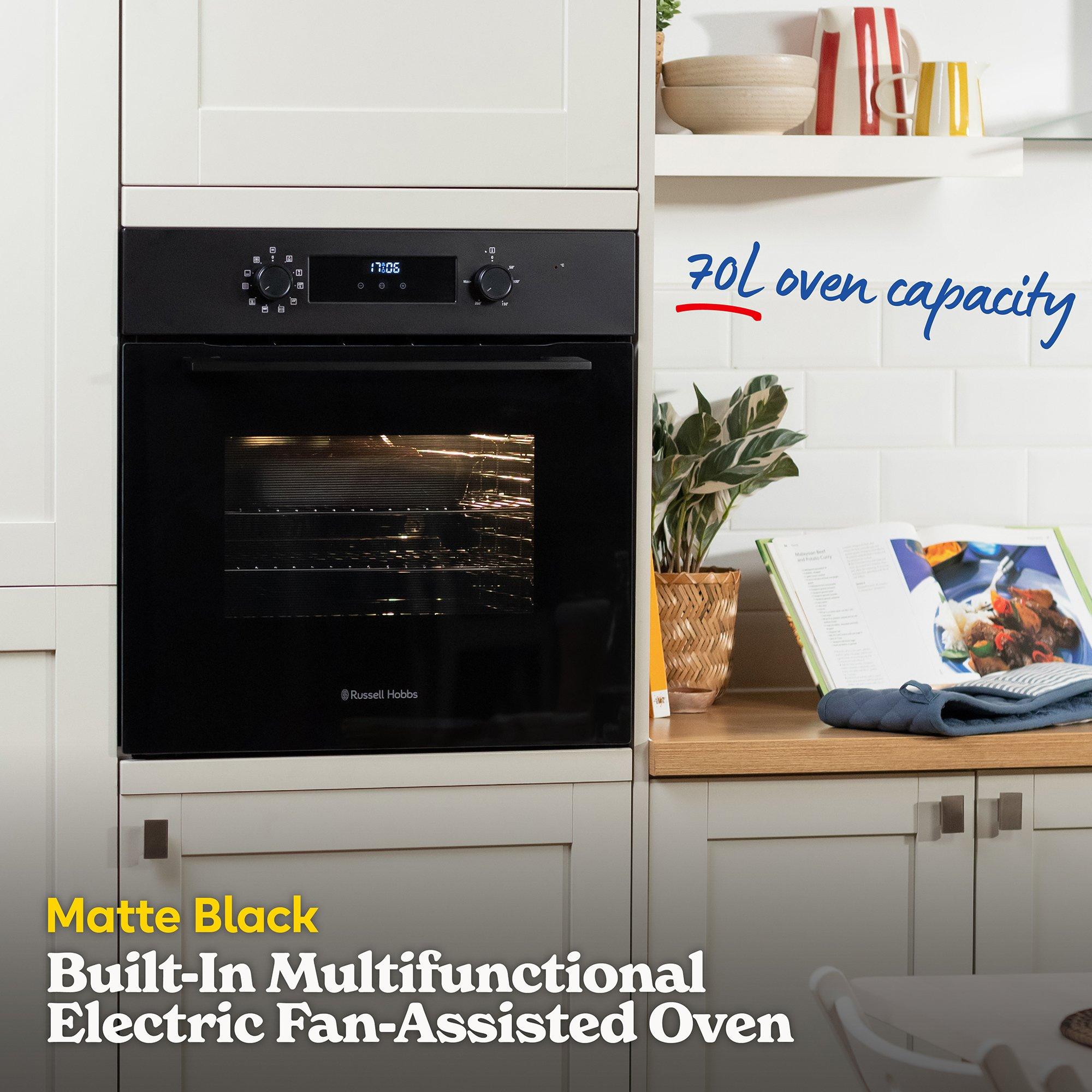 Matt Black - Russell Hobbs - RHEO7009MB 70L Built In Electric Oven - 2