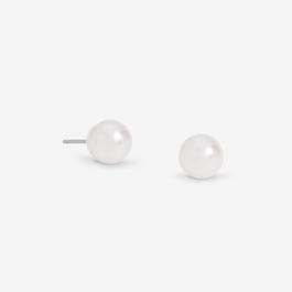 Jon Richard Silver Plated 8mm Pearl Stud Earrings