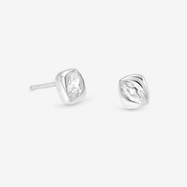 Simply Silver Sterling Silver 925 Polished CZ Stud Earrings