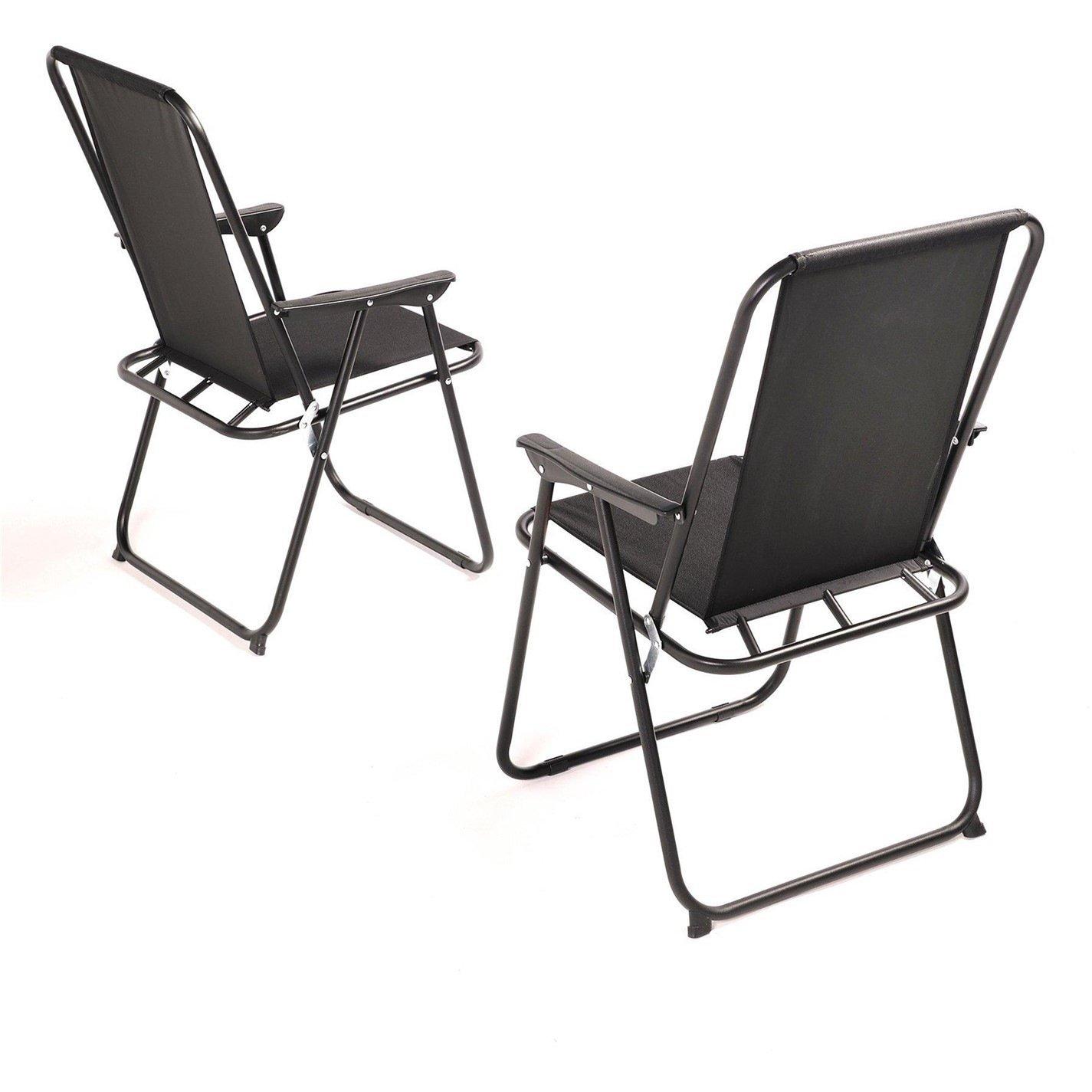 Multi - Linea - Pair of Oxford Folding Patio Chairs - 2