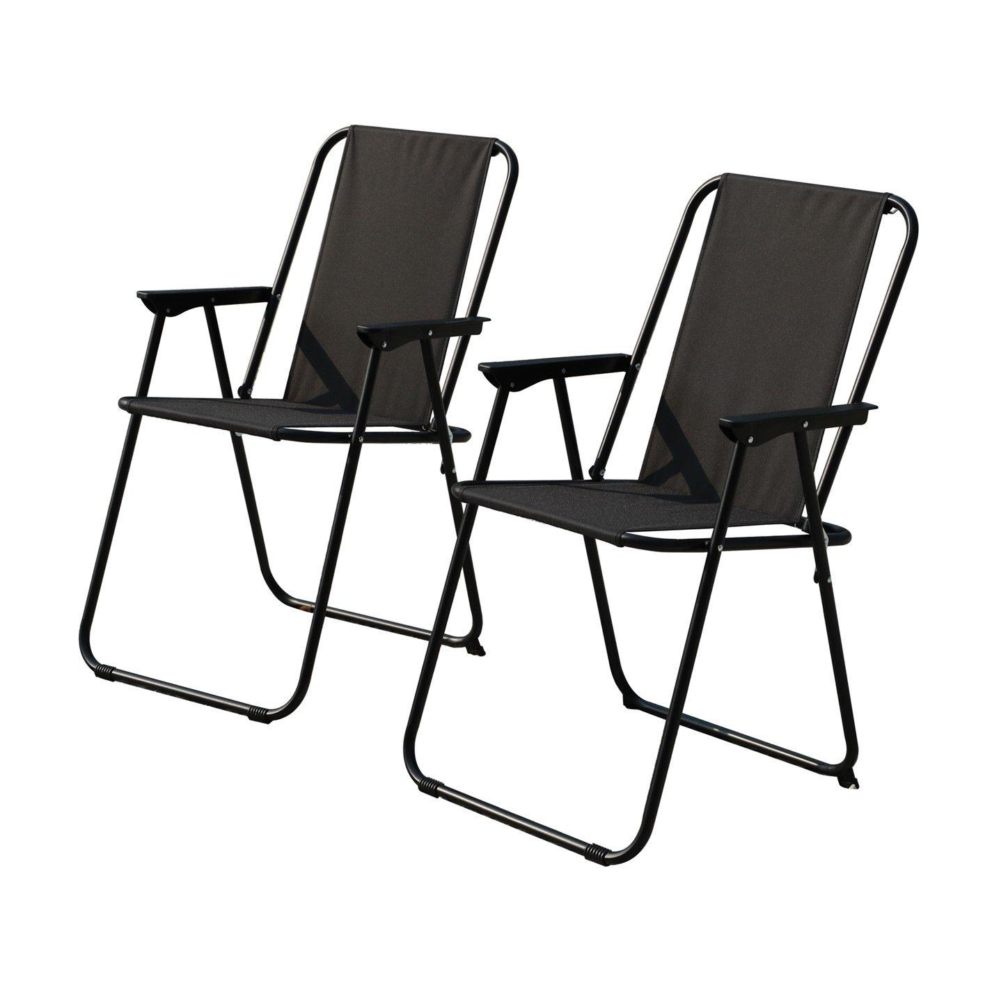 Multi - Linea - Pair of Oxford Folding Patio Chairs - 3