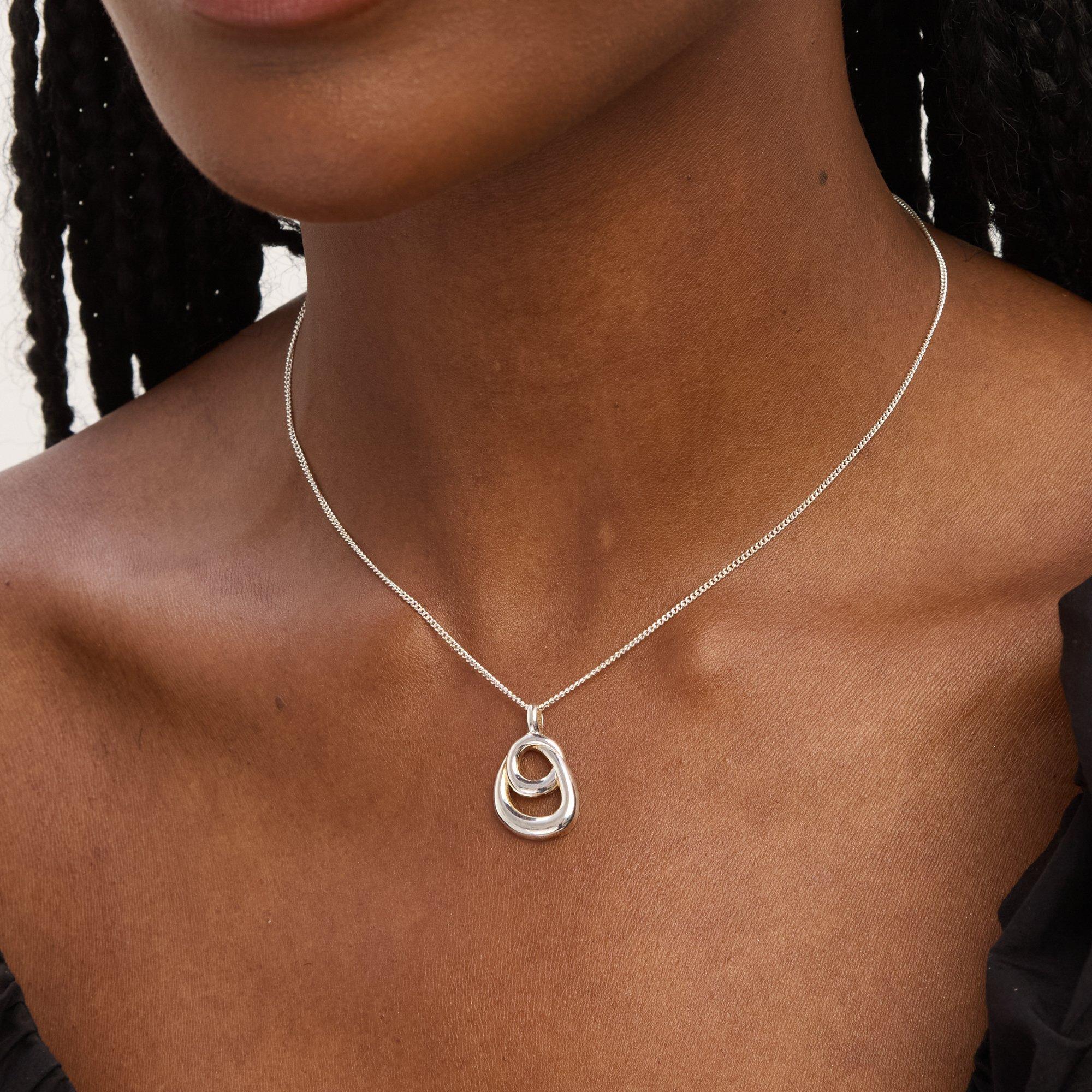 Silver - Simply Silver - Sterling Silver 925 Polished Swirl Pendant - 2