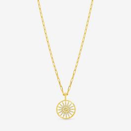Inicio 14K Gold Plated Celestial Charm Chain Necklace
