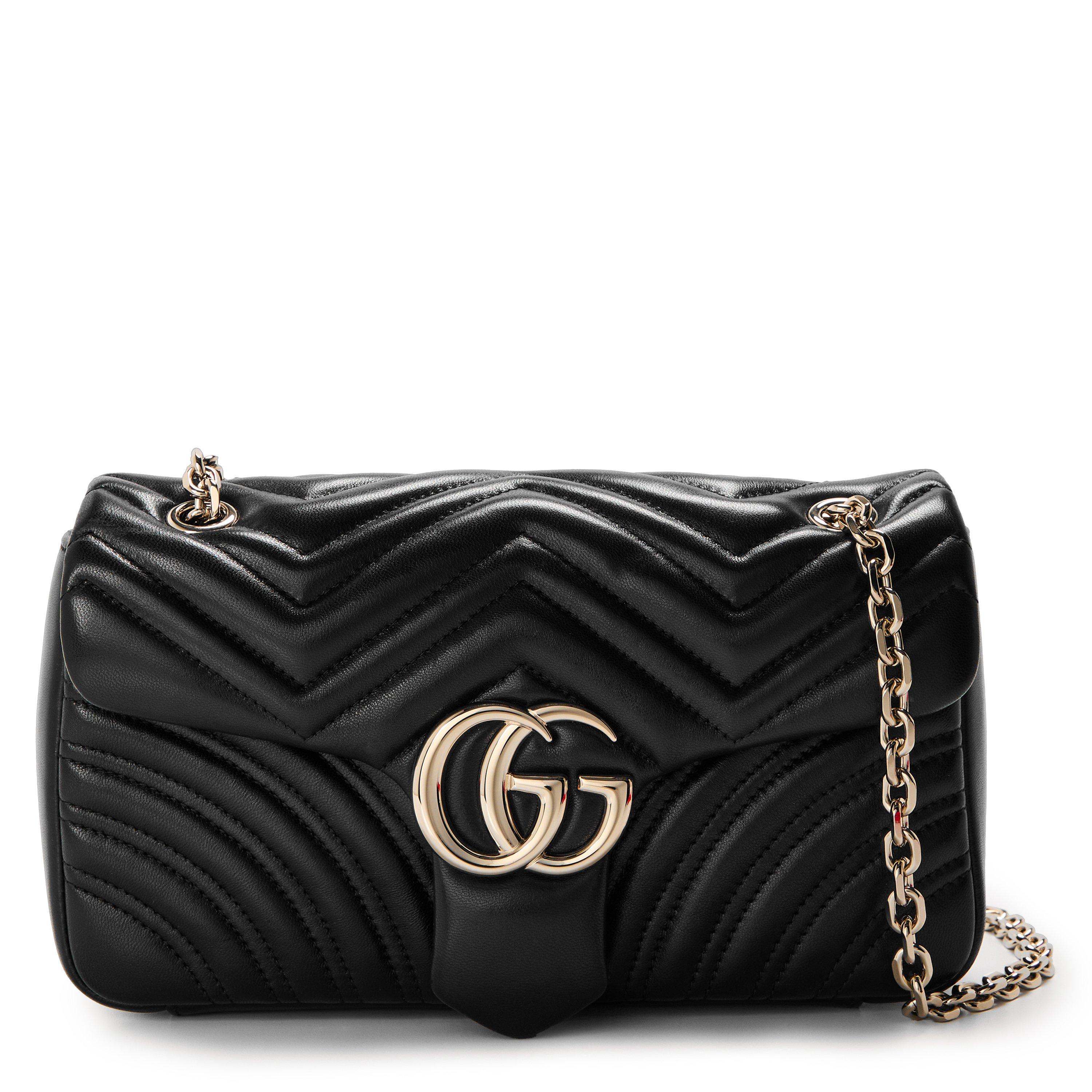Gucci GG Marmont Medium Shoulder Bag - Black
