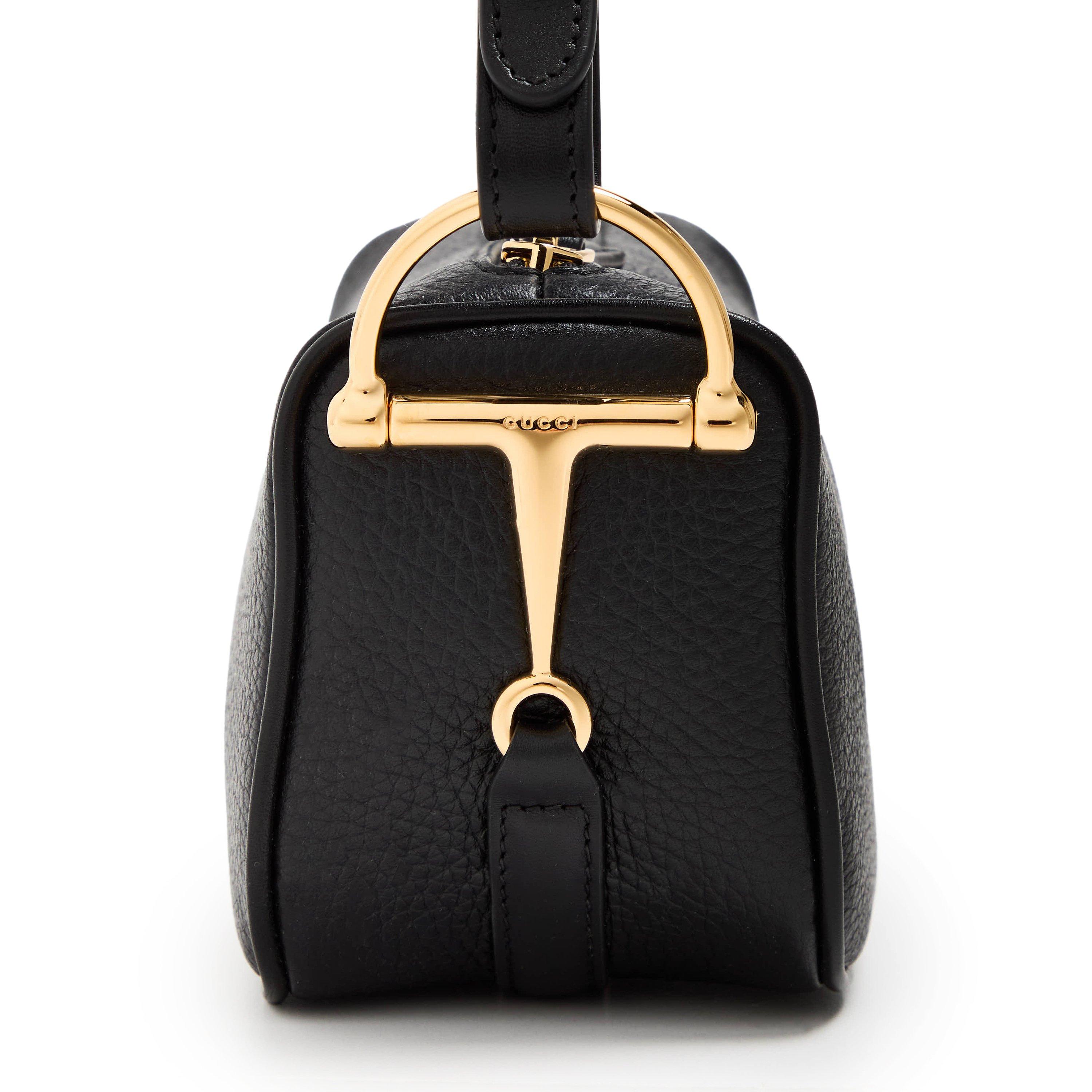 Black - Gucci - Gucci Hlf Hrsbt Shld Ld62 - 3