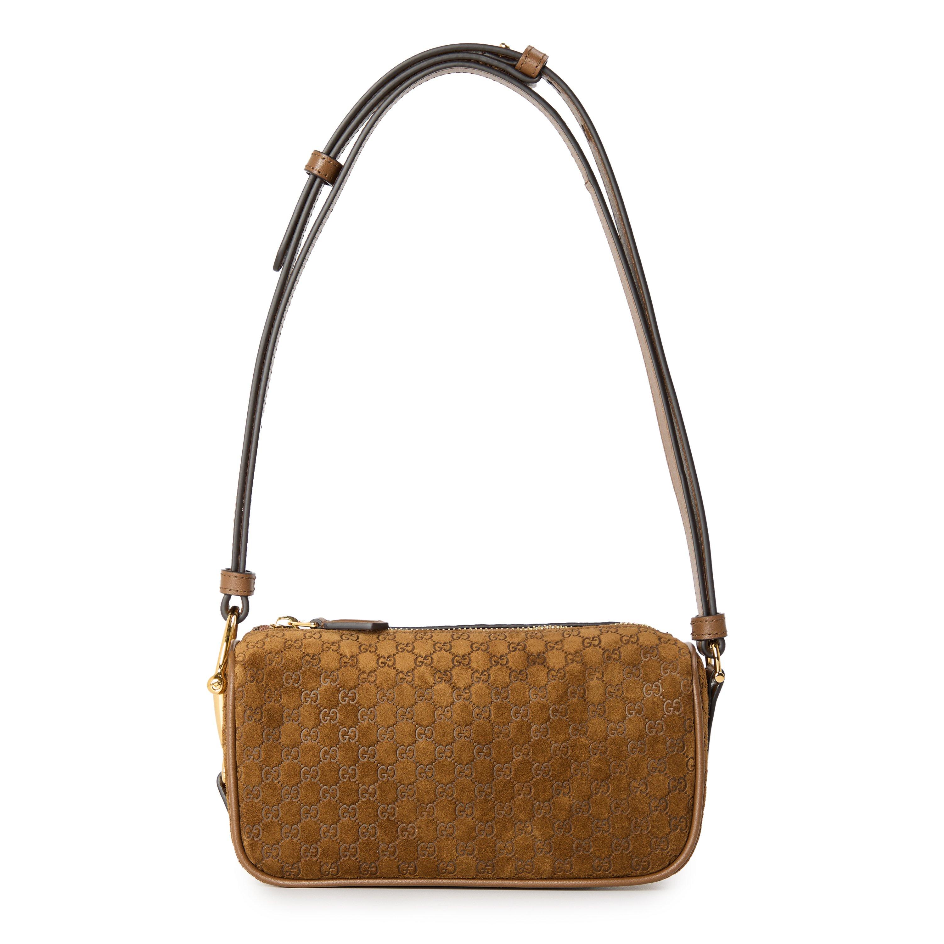 Gucci Gucci Half Horsebit Shoulder Bag - Pepper Brown