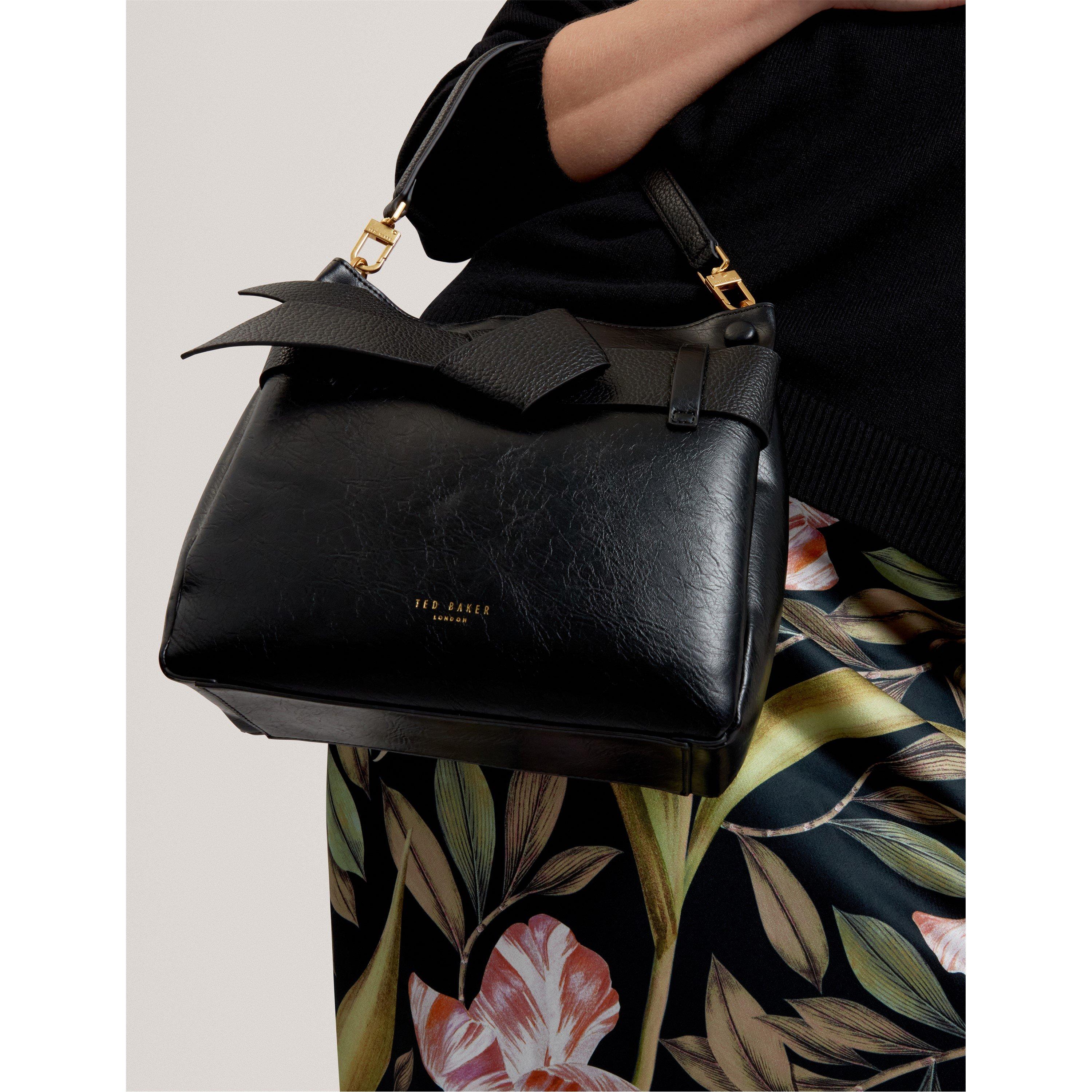 Black - Ted Baker - Ted Bow Shoulder Bag Ld61 - 3