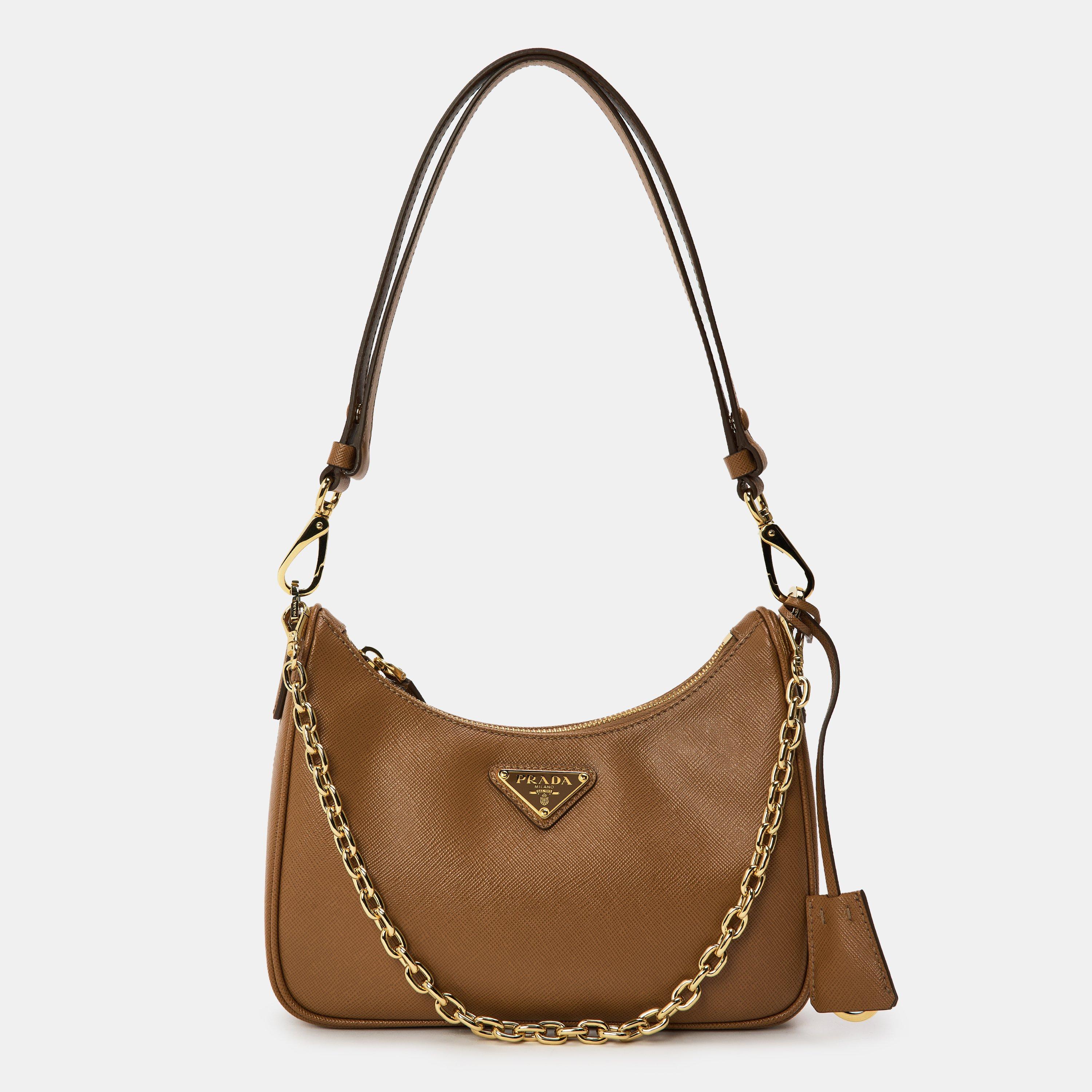 Prada Women's Red Leather Shoulder Bag | Cruise Fashion