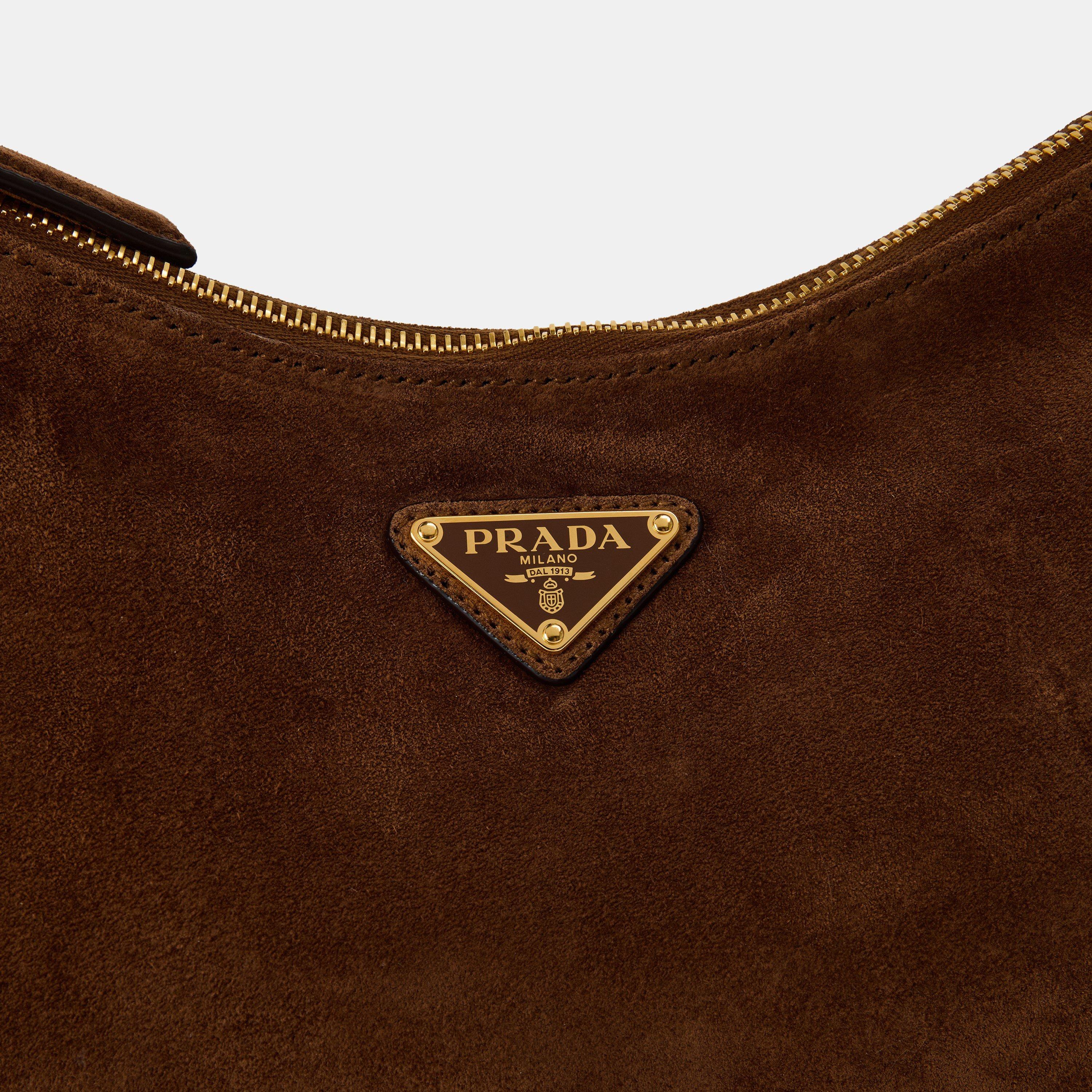 Cocoa Brown - Prada - Womens Aimee Medium Shoulder Bag - 4