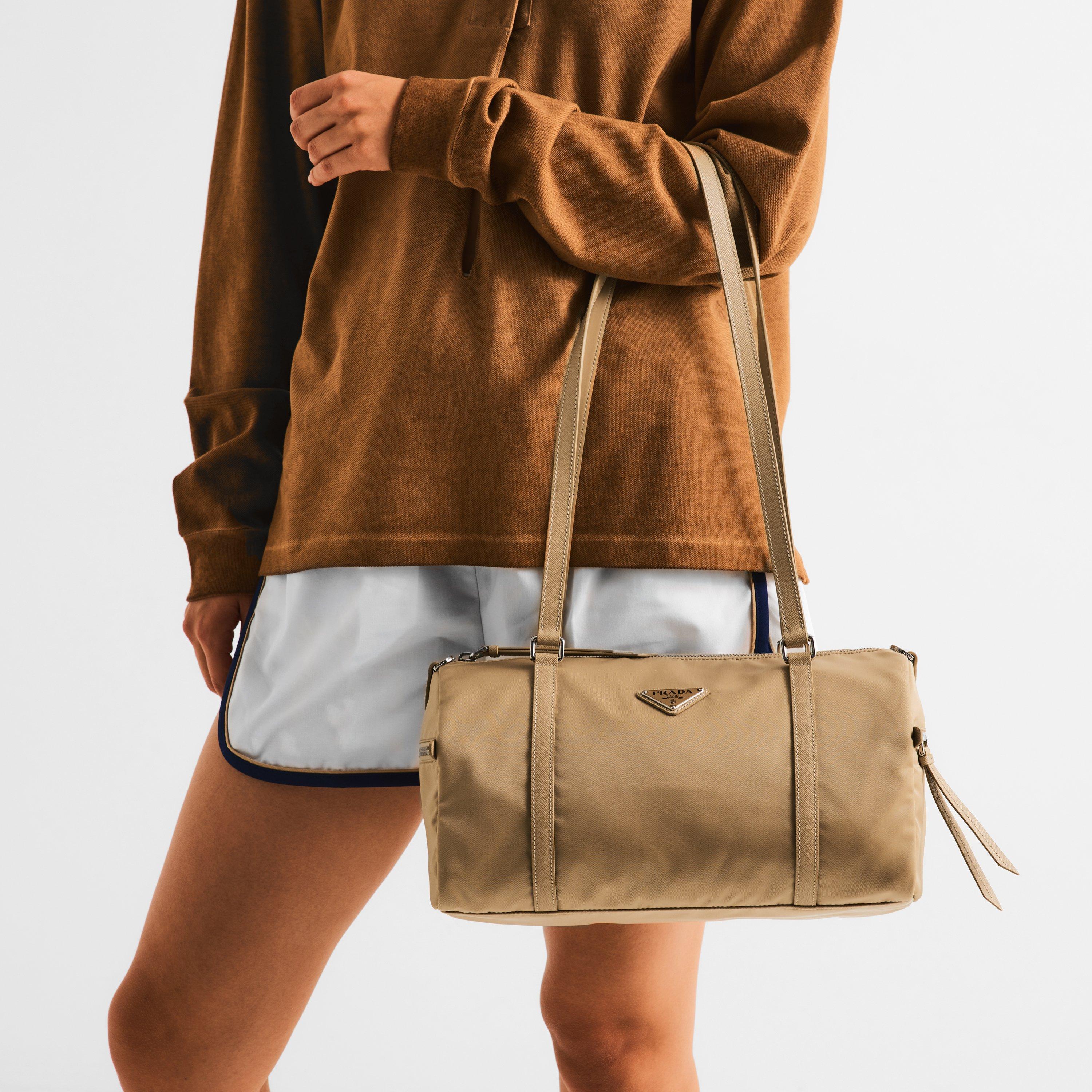 Prada Large Re-Nylon and Saffiano leather duffle | Cruise Fashion