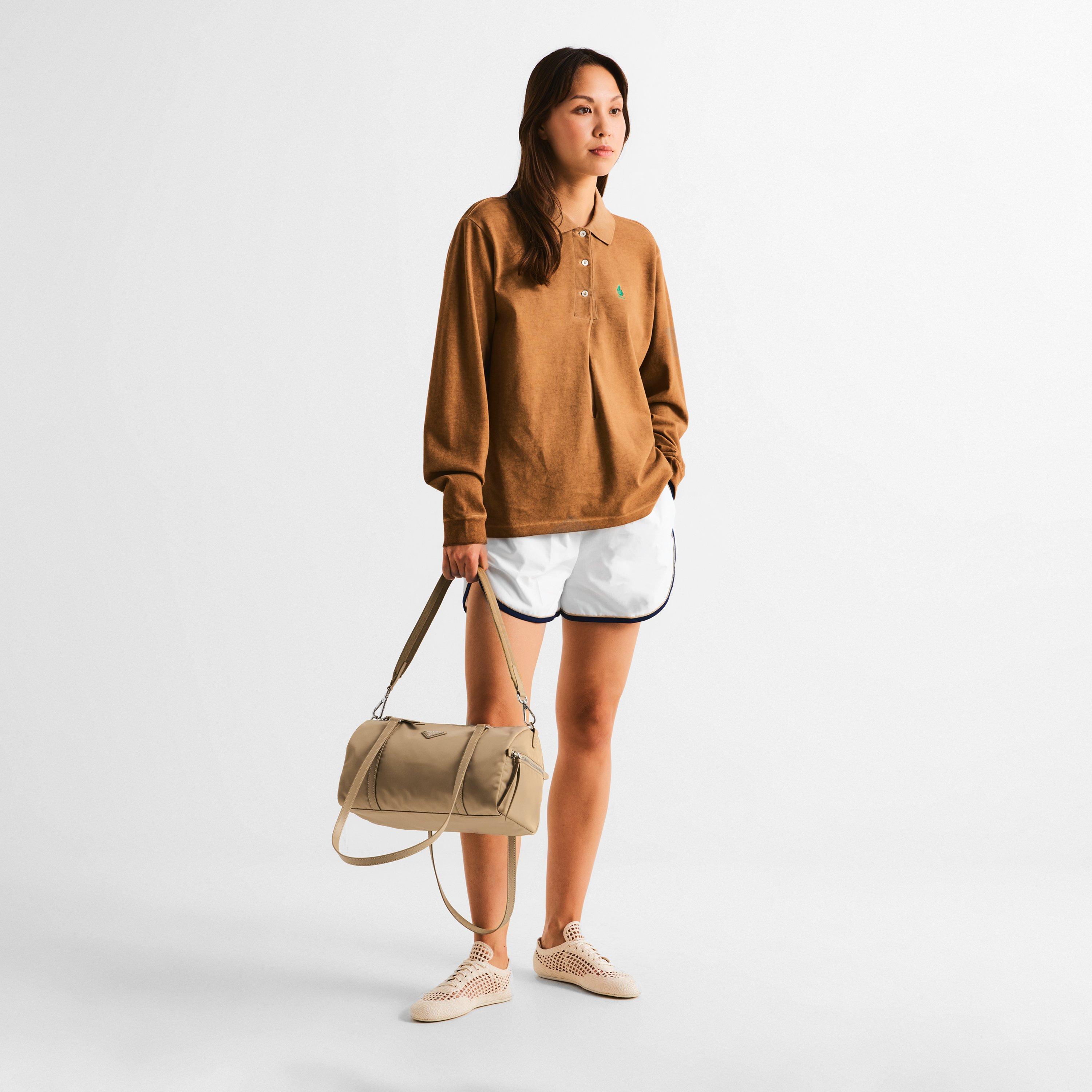 Cammello - Prada - Large Re-Nylon and Saffiano leather duffle - 6