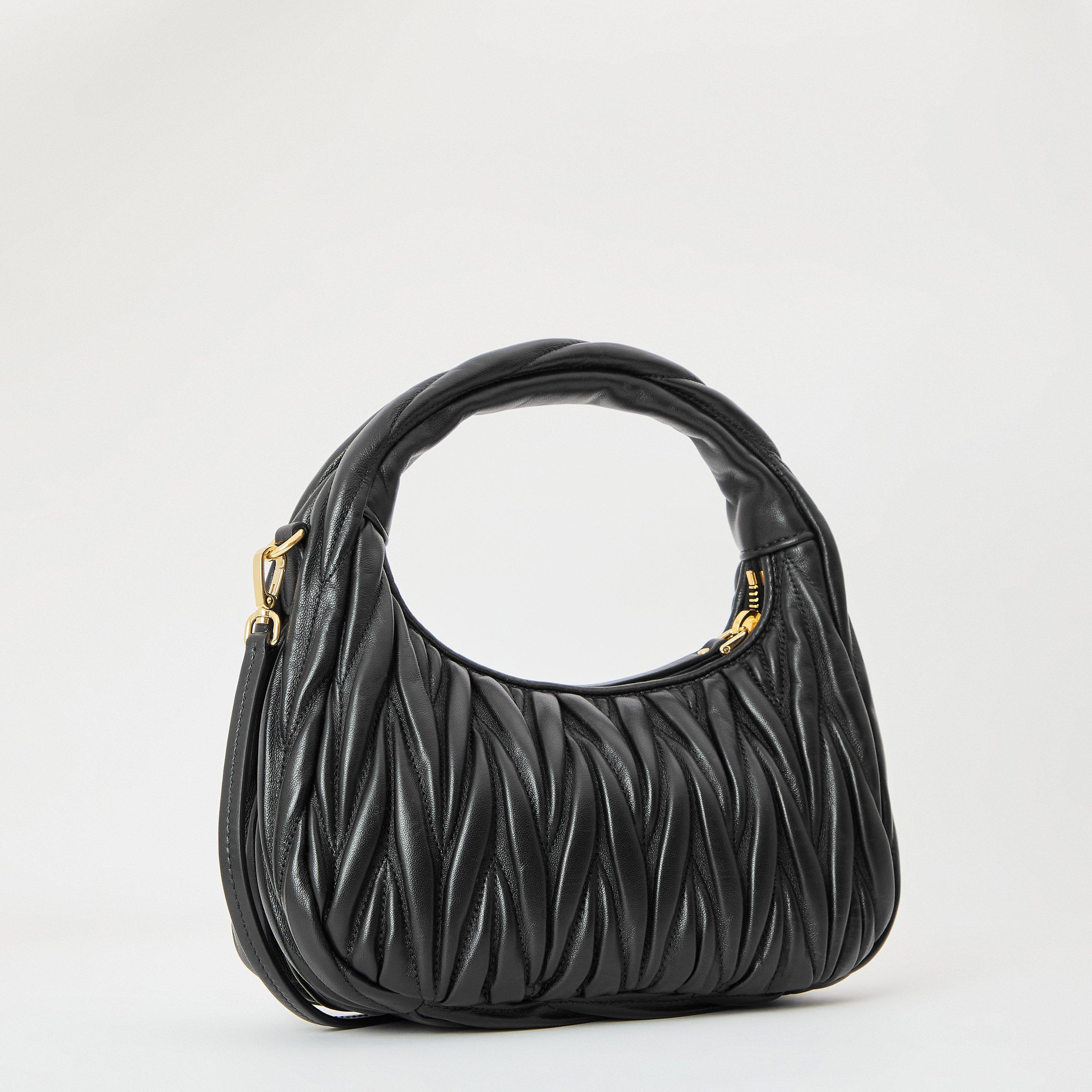 Nero - Miu Miu - Women's Wander Shoulder Bag - 2