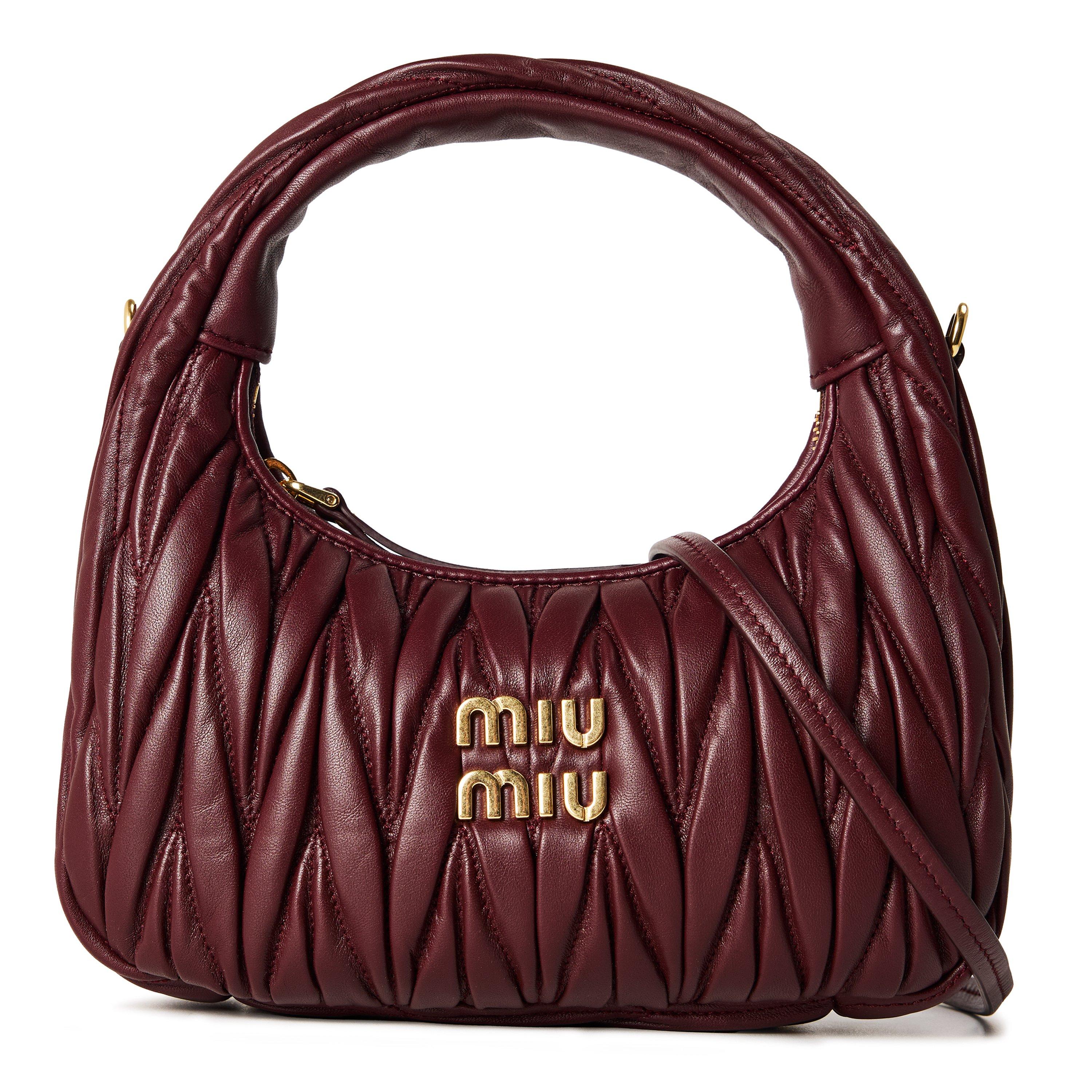 Bordeaux - Miu Miu - Women's Wander Shoulder Bag - 1