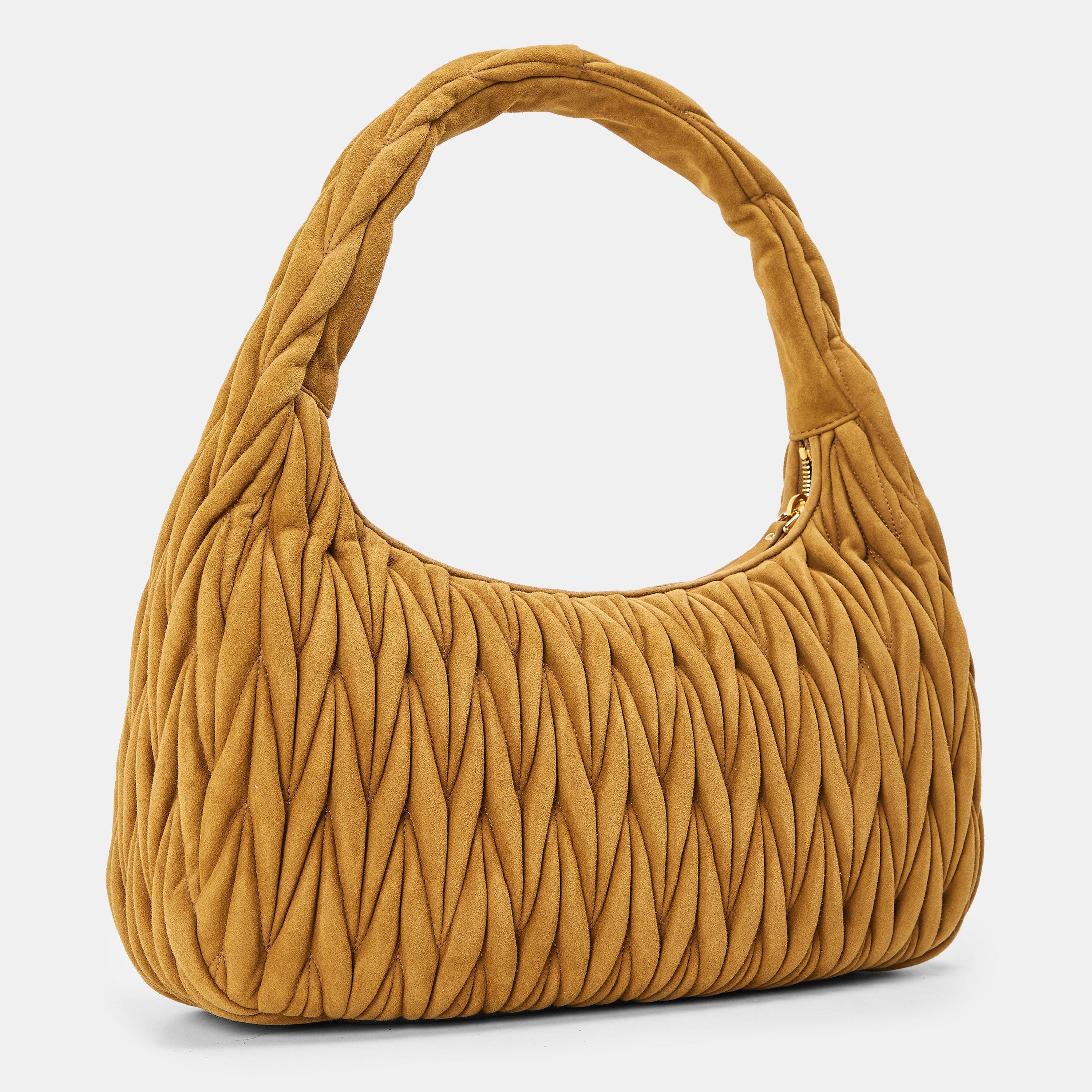 Oliva - Miu Miu - Women's Large Suede Shoulder Bags - 2