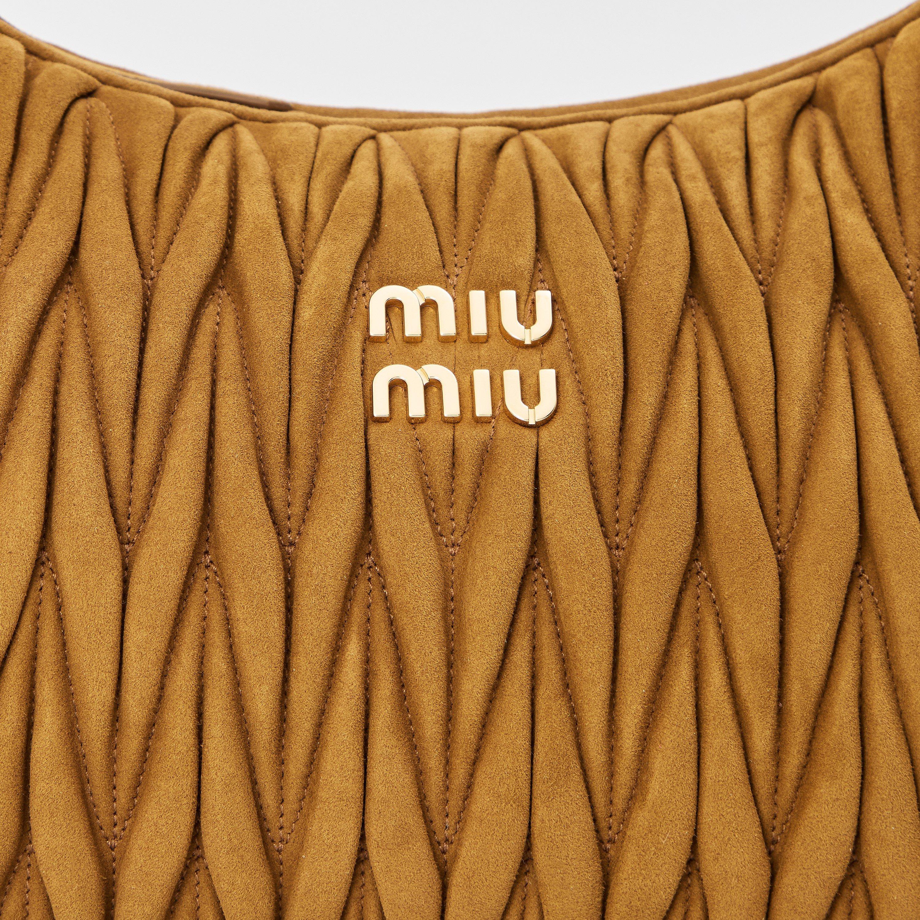 Oliva - Miu Miu - Women's Large Suede Shoulder Bags - 4