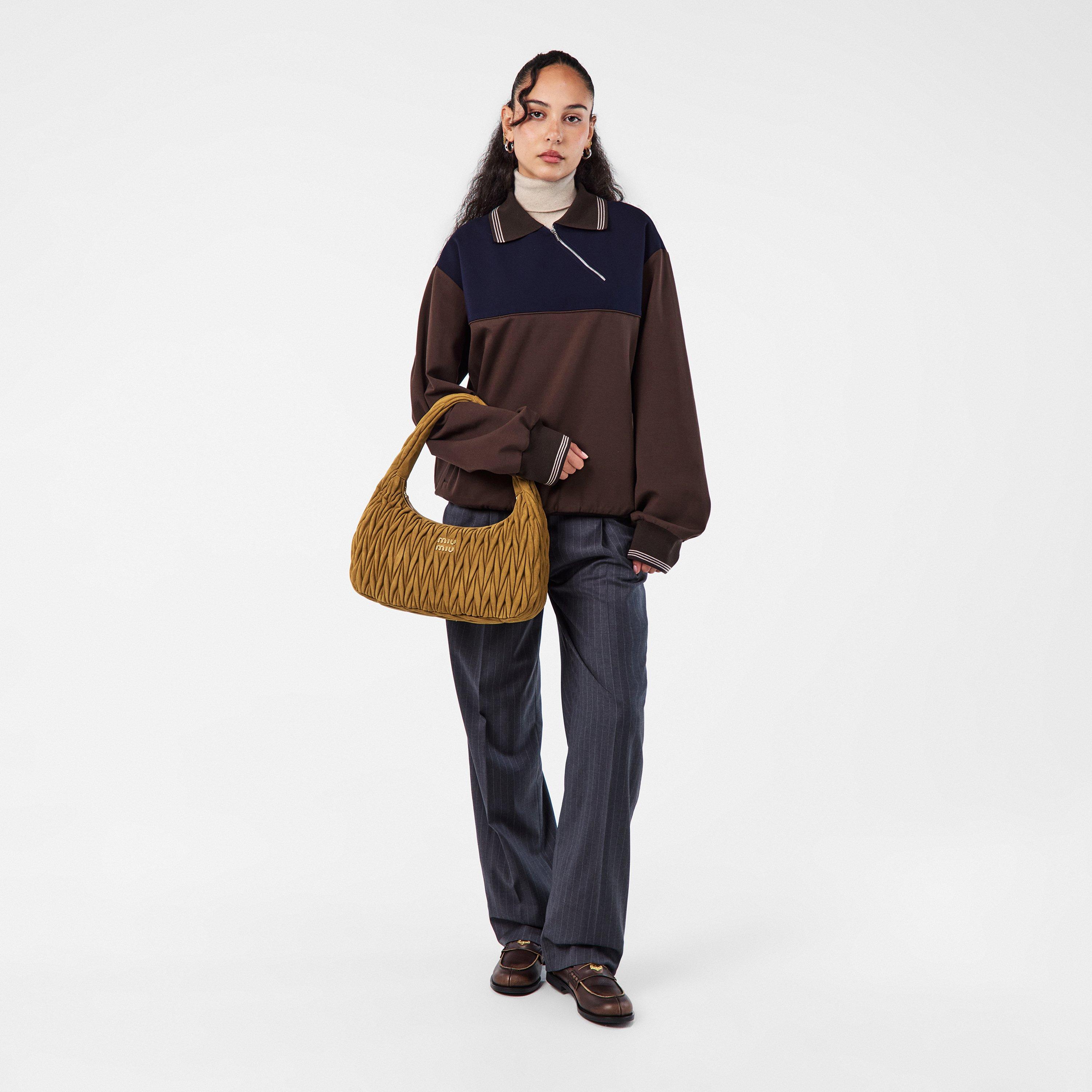 Oliva - Miu Miu - Women's Large Suede Shoulder Bags - 6