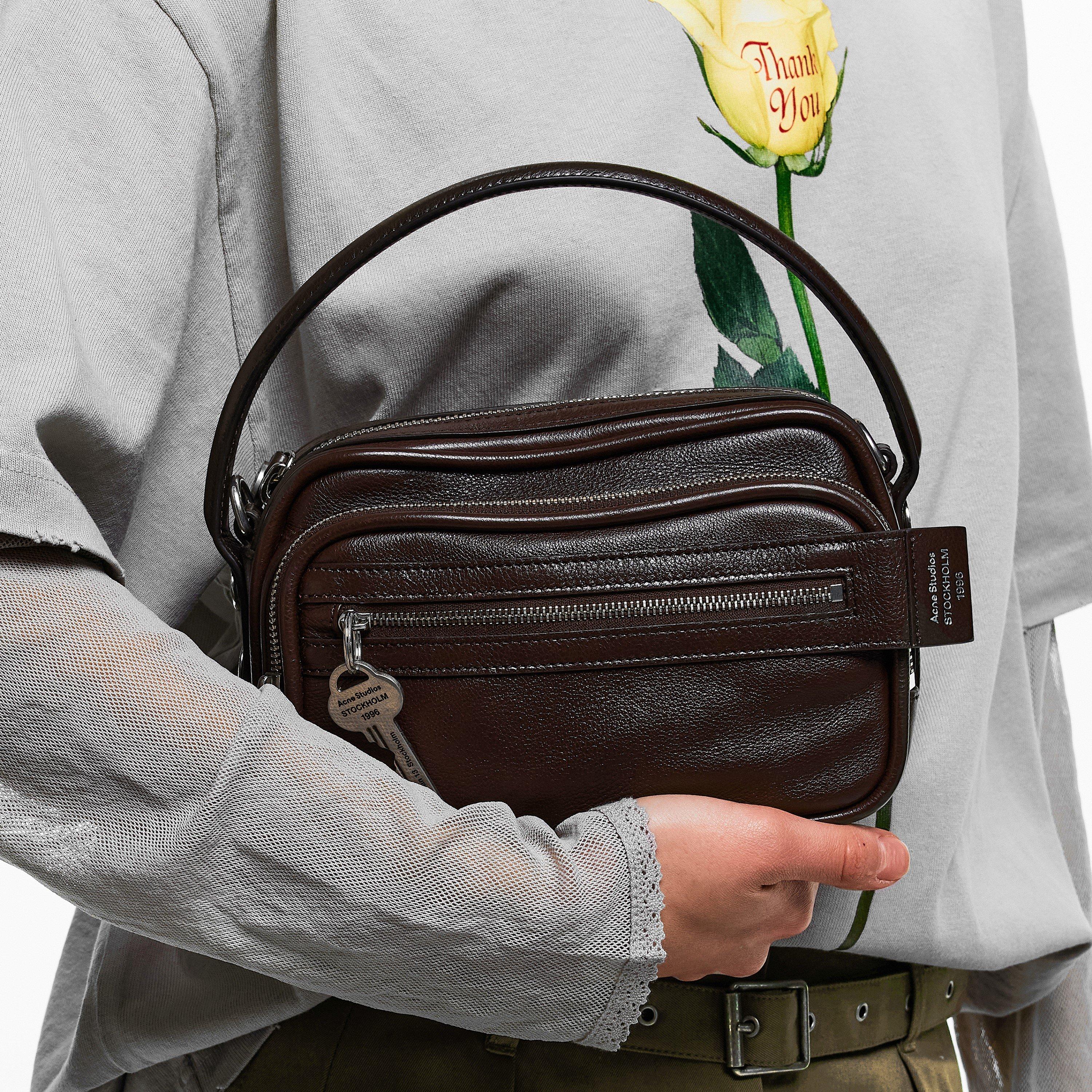 Chocolate Brown - Acne Studios - Womens Camero Kit Shoulder Bag - 3