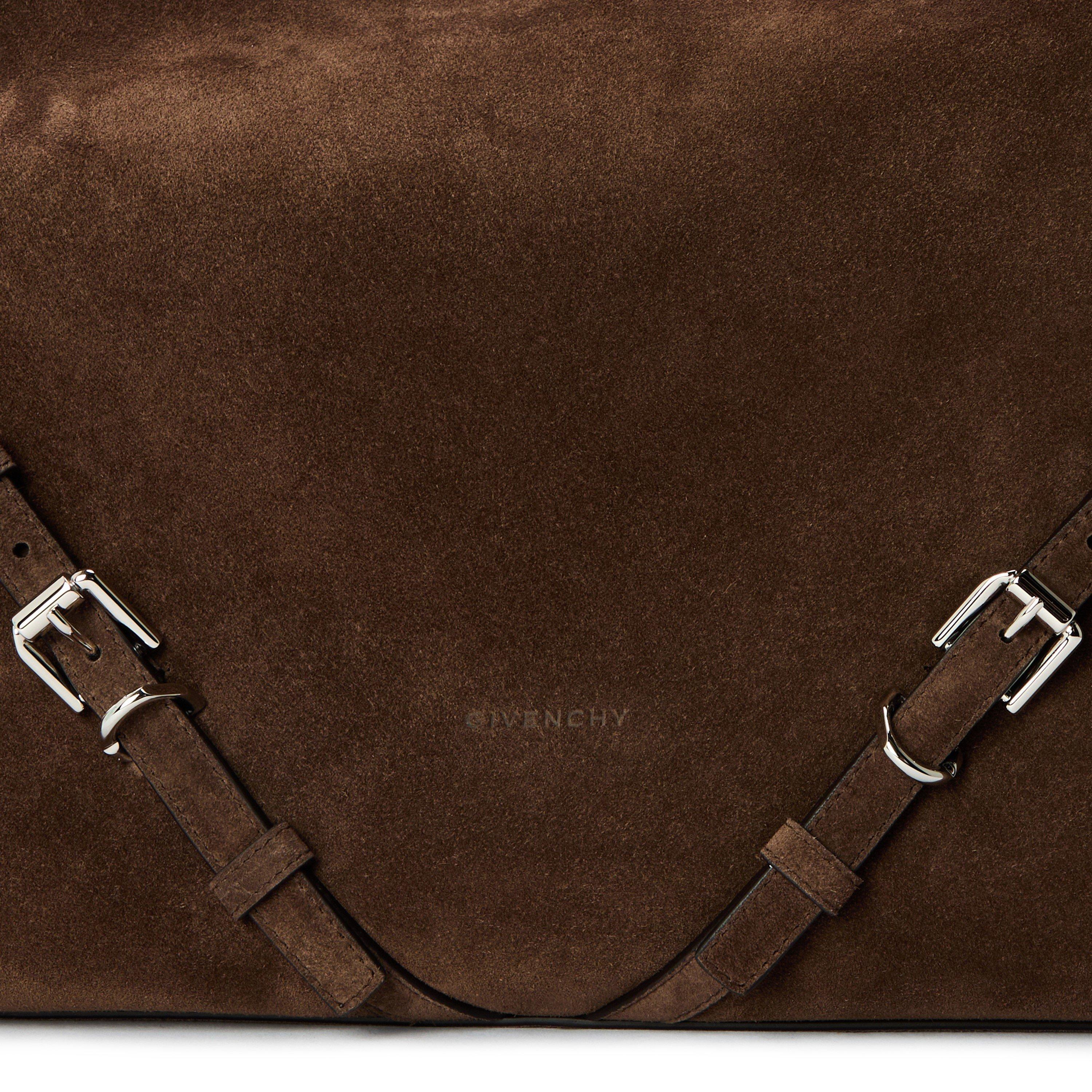 Ebony Brown - GIVENCHY - Women's GIV Suede Voyou Suede Shoulder Bag - 4