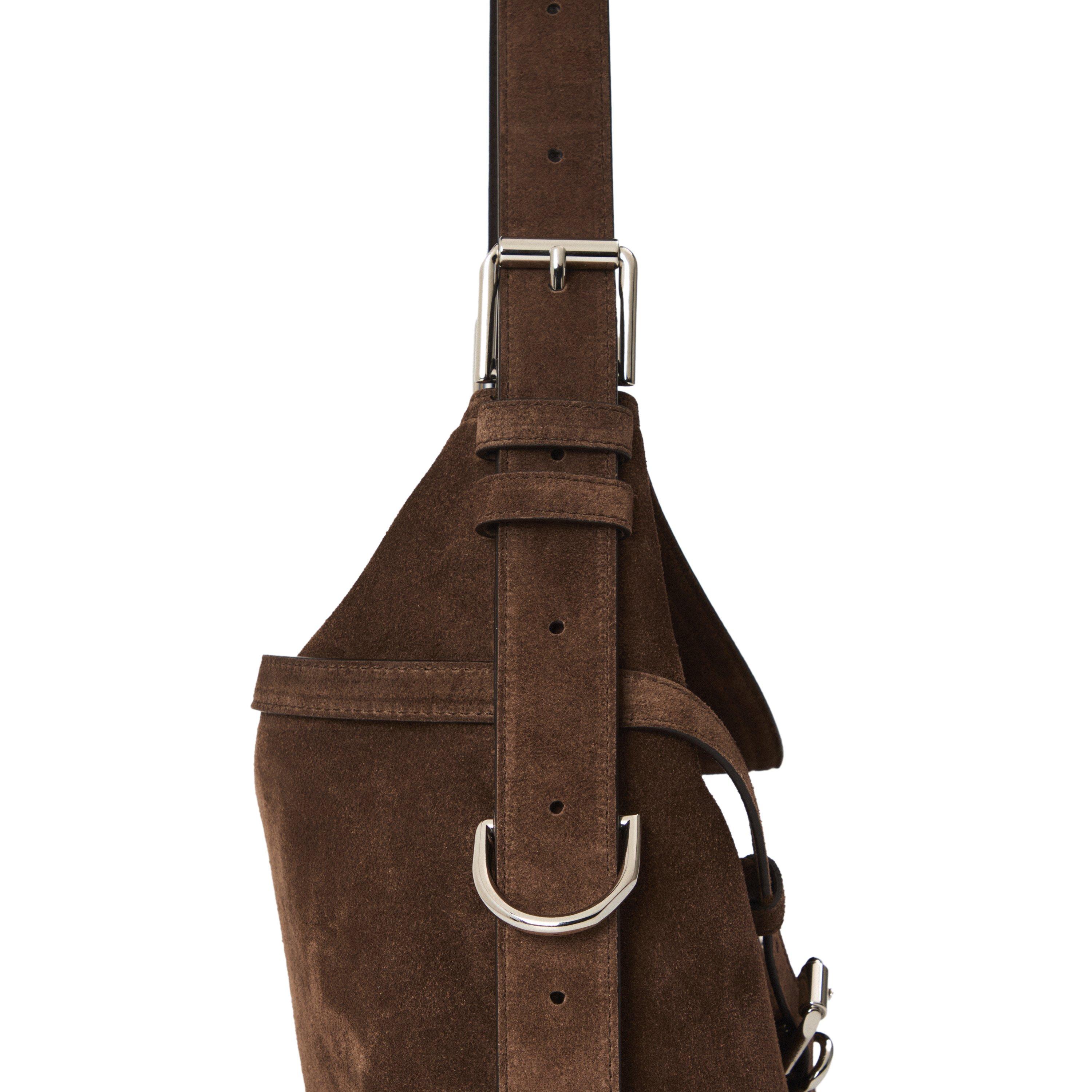 Ebony Brown - GIVENCHY - Women's GIV Suede Voyou Suede Shoulder Bag - 5