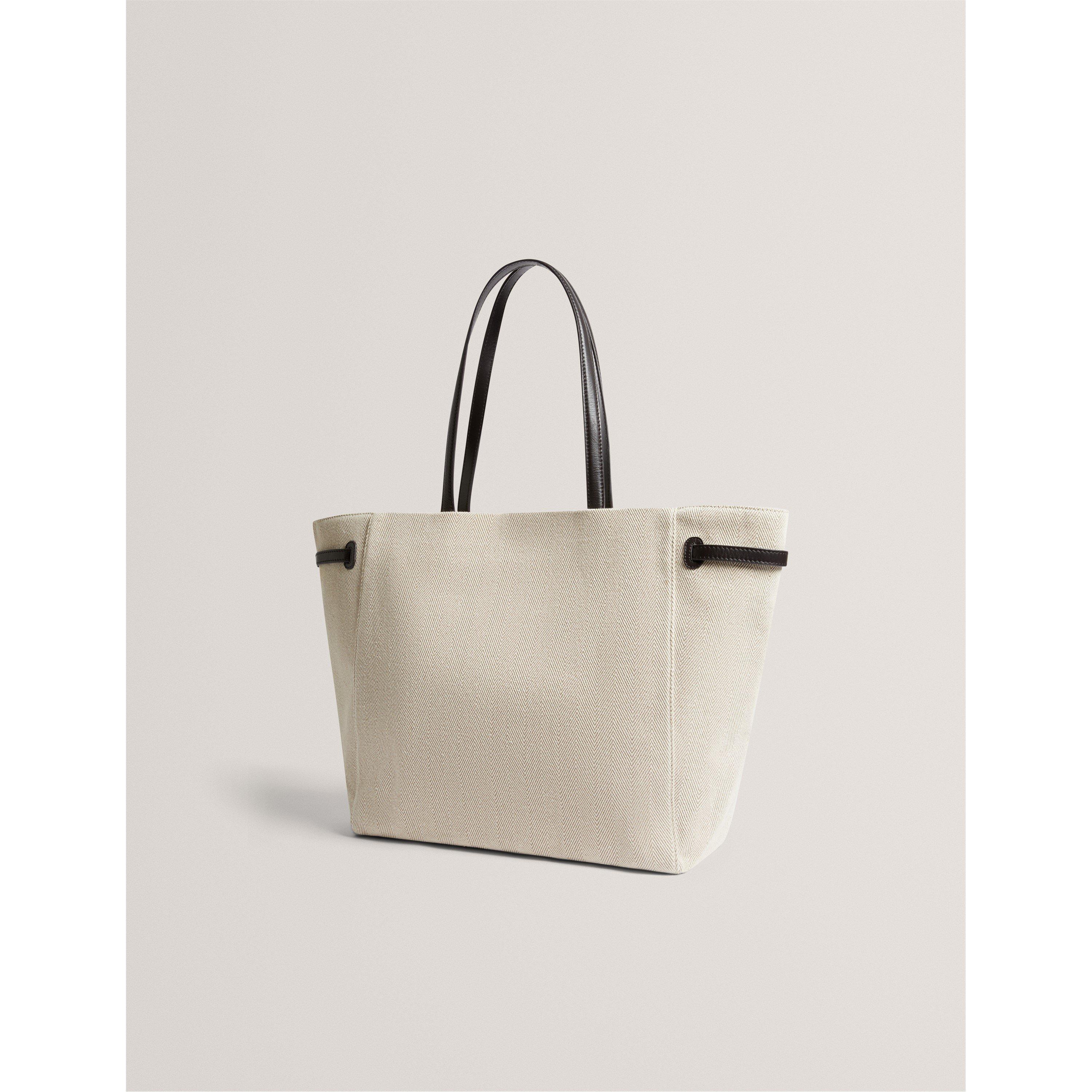 Bruin-Chocolade - Ted Baker - Women's Canvas Shoulder Bag - 2