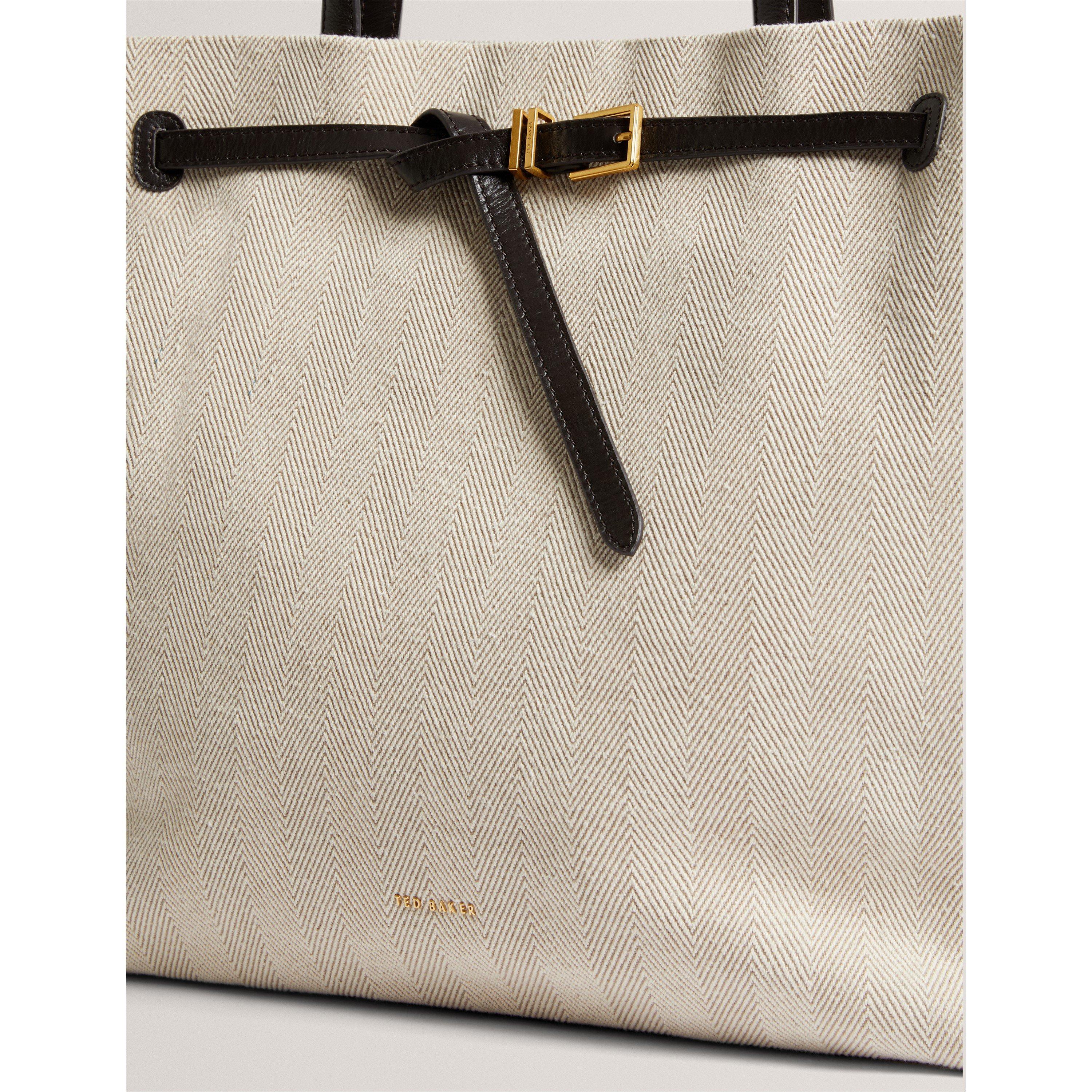 Bruin-Chocolade - Ted Baker - Women's Canvas Shoulder Bag - 3