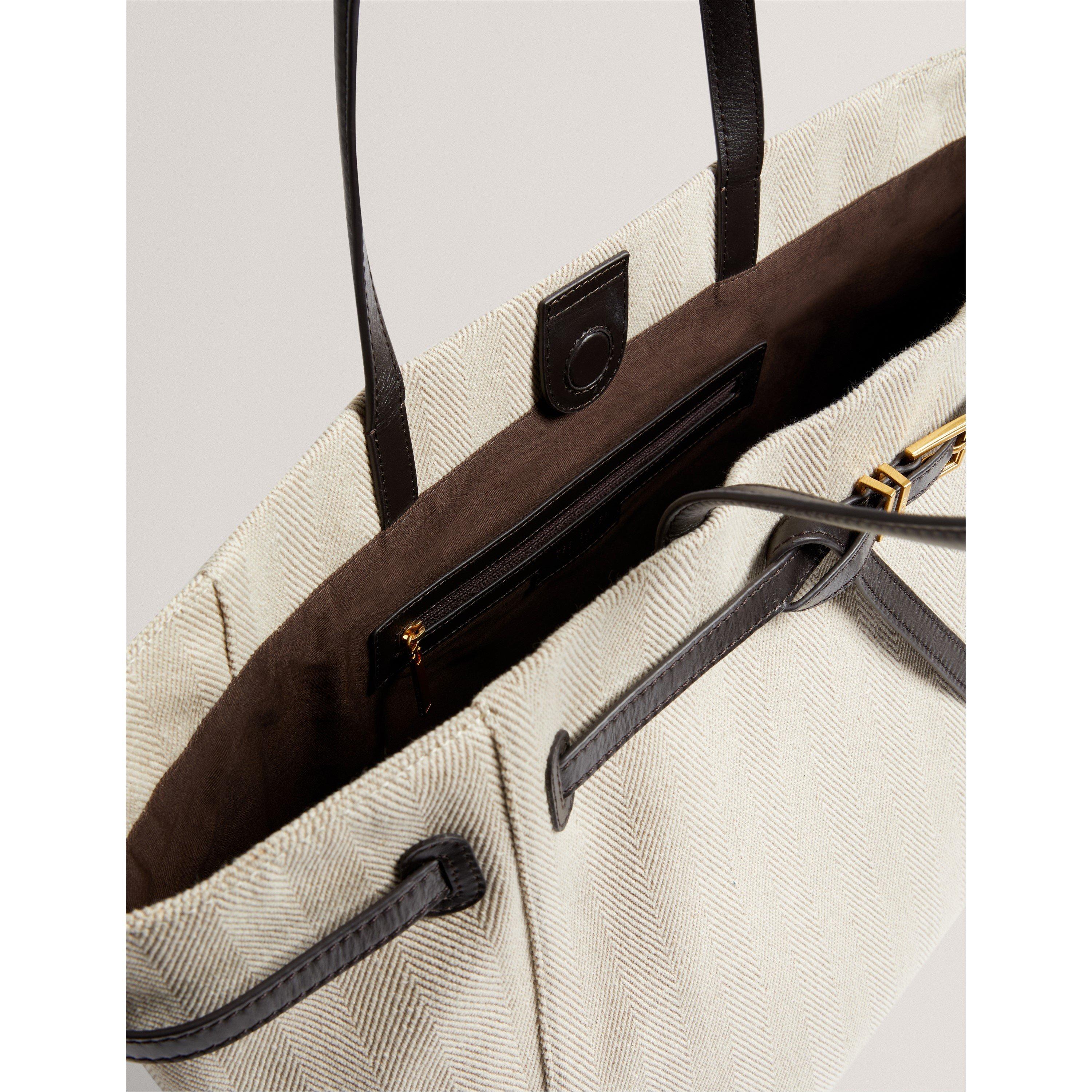 Bruin-Chocolade - Ted Baker - Women's Canvas Shoulder Bag - 4