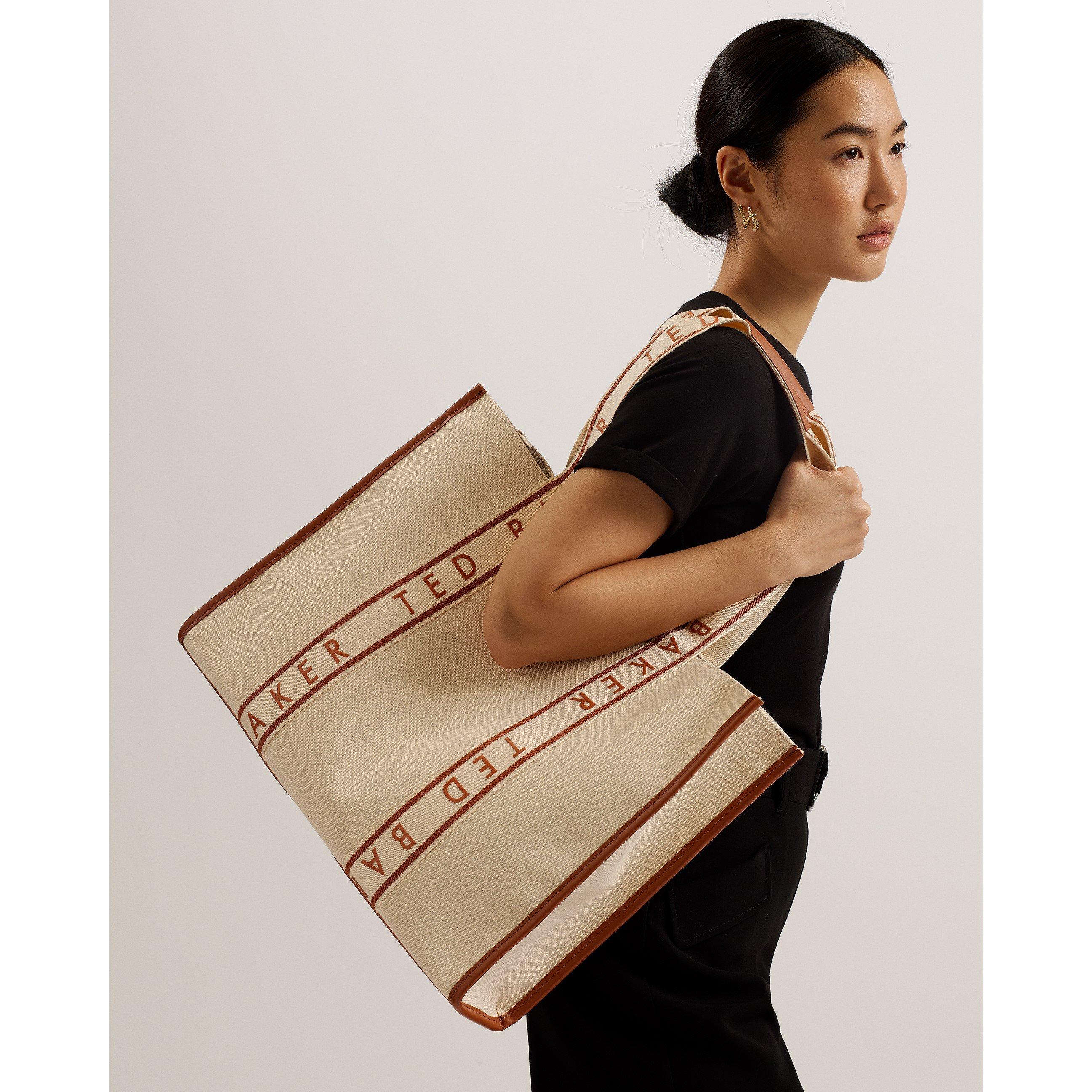 Ecru - Ted Baker - Women's Webbing Shoulder Bag - 3