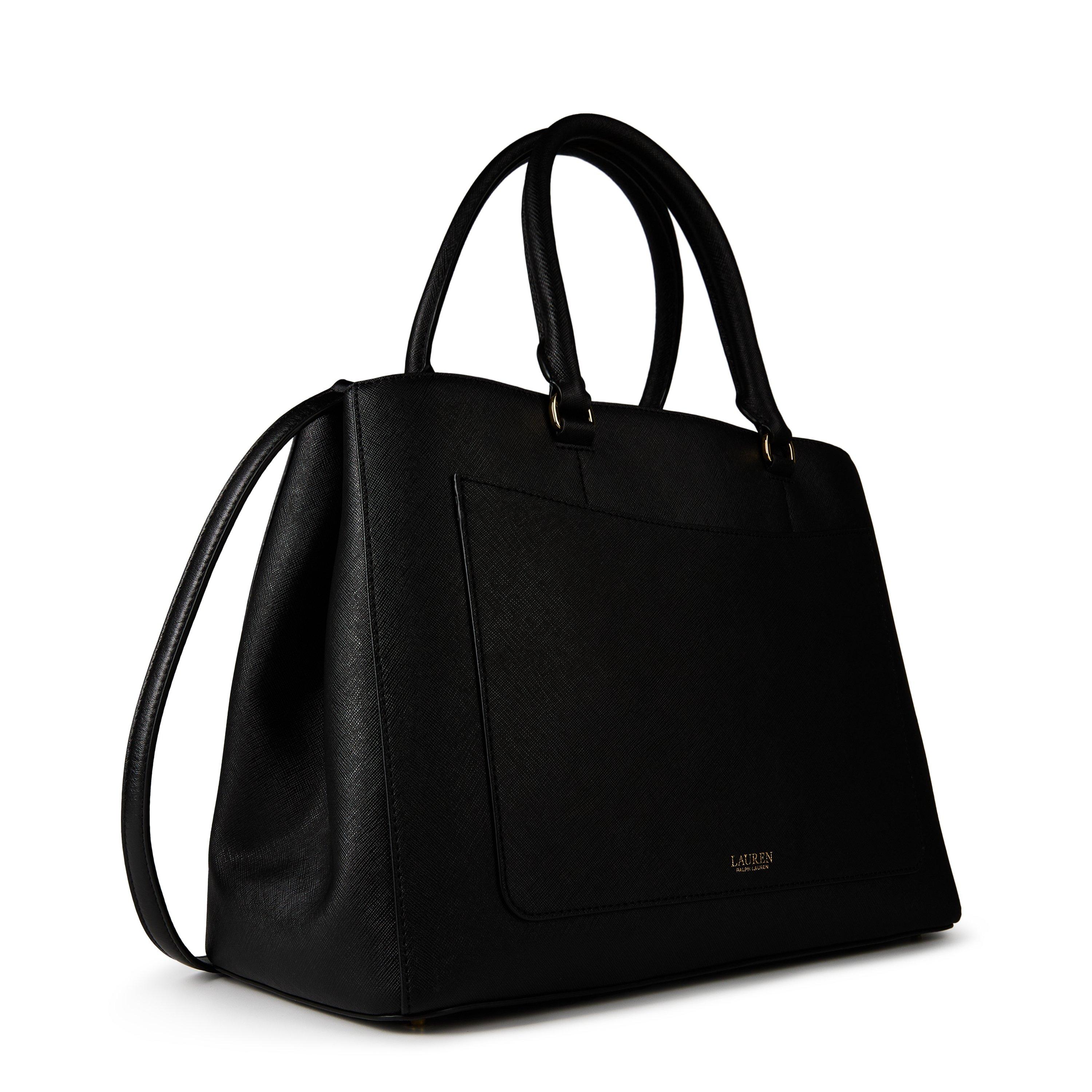 Black - Lauren by Ralph Lauren - Women's Hannah Satchel Bag - 6