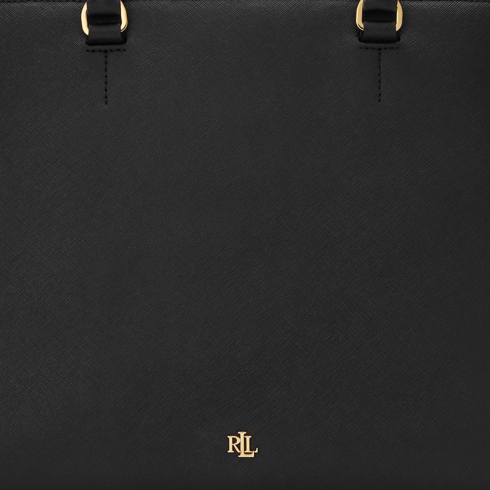 Black - Lauren by Ralph Lauren - Women's Hannah Satchel Bag - 5