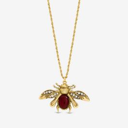 Mood Gold Twisted Rope Insect Long Pendant
